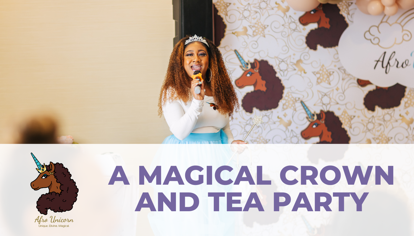 Afro Unicorn's 5th Birthday Celebration: A Magical Crown and Tea Party