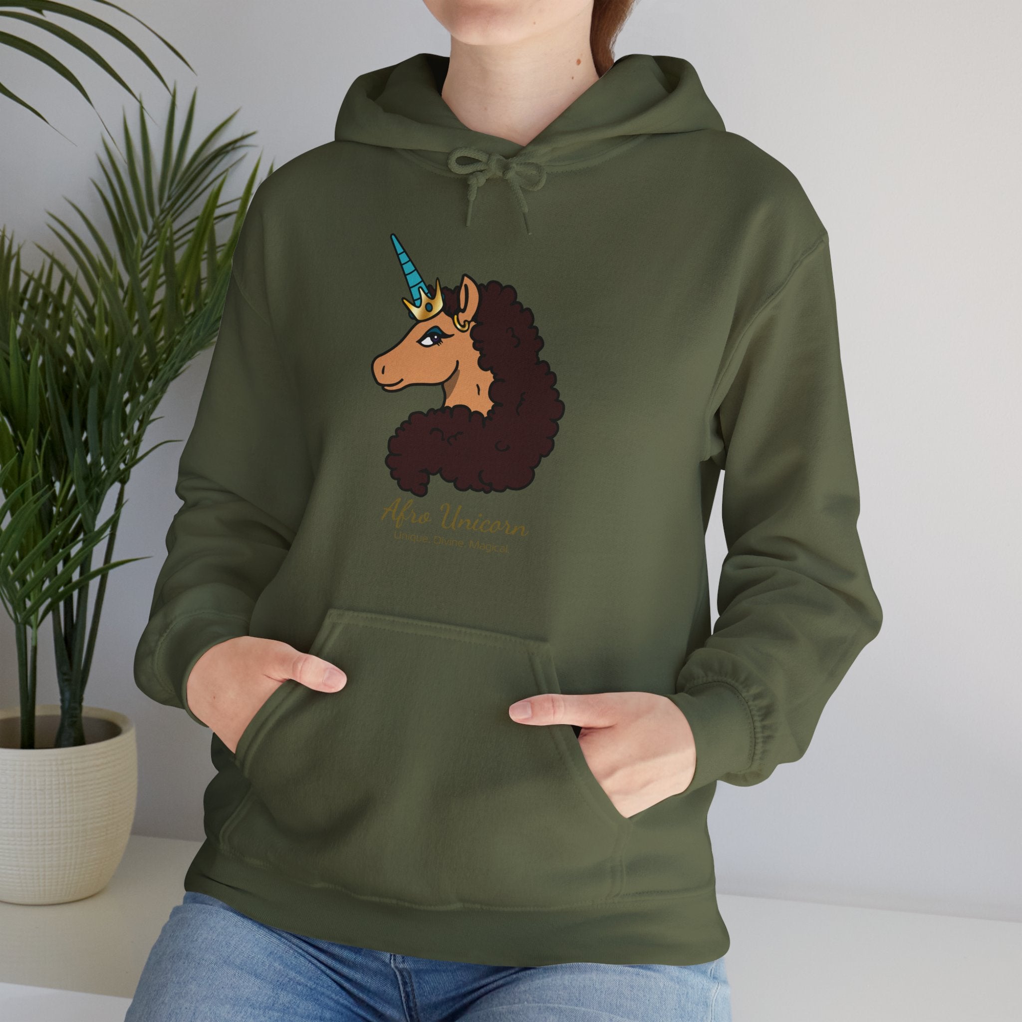 Divine Afro Unicorn Hoodie