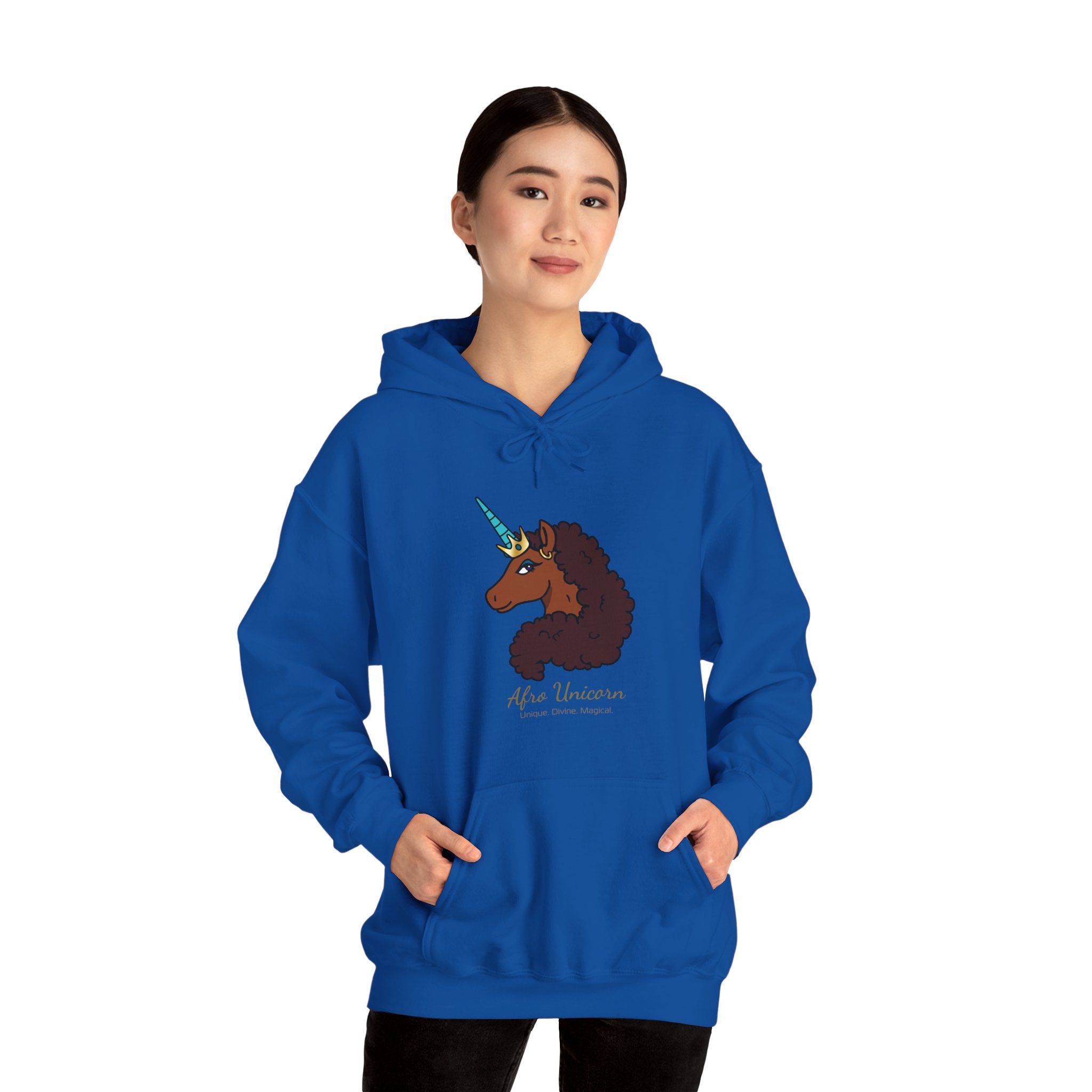 Unique Afro Unicorn Hoodie