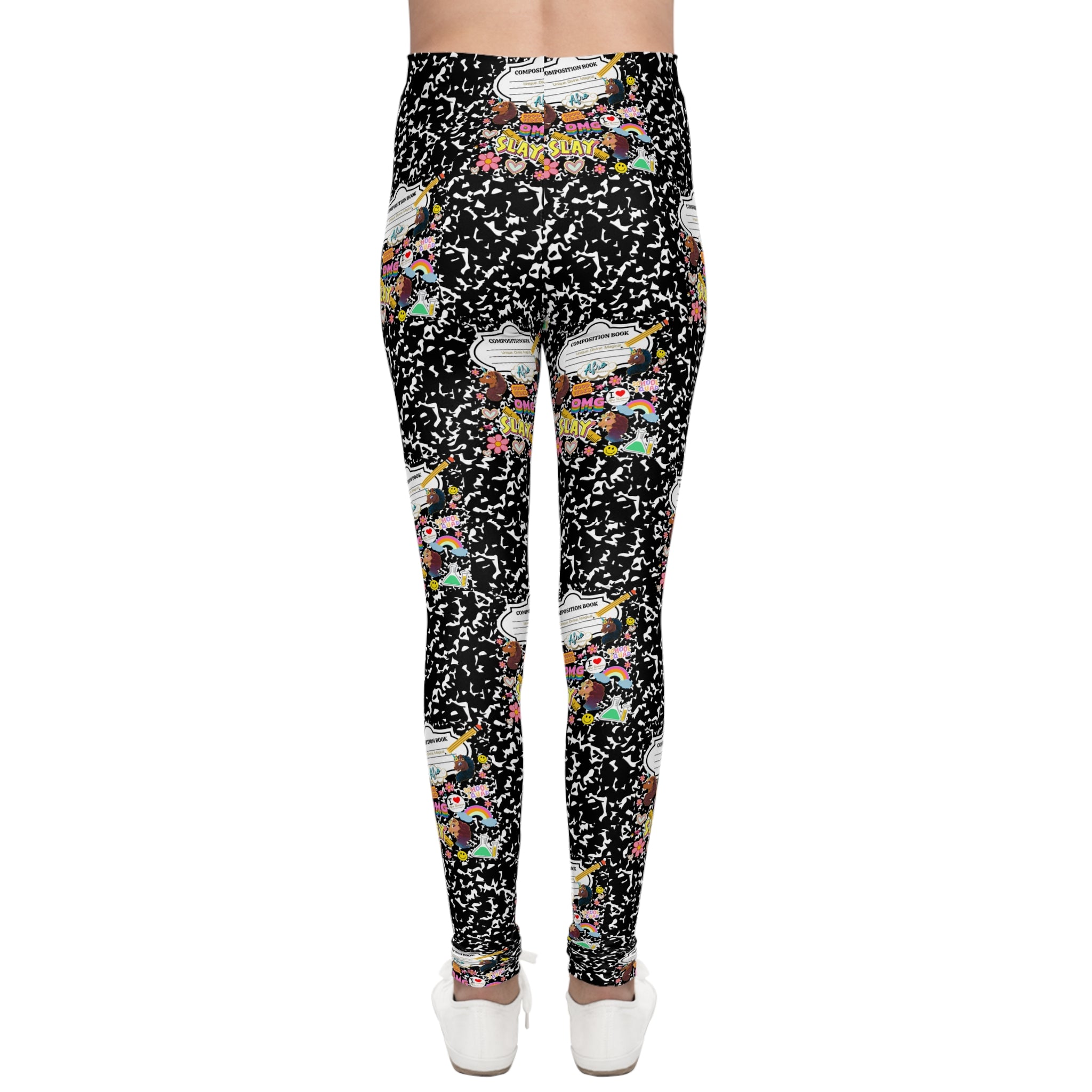 Afro Unicorn COMPOSITION REMIX Youth Leggings