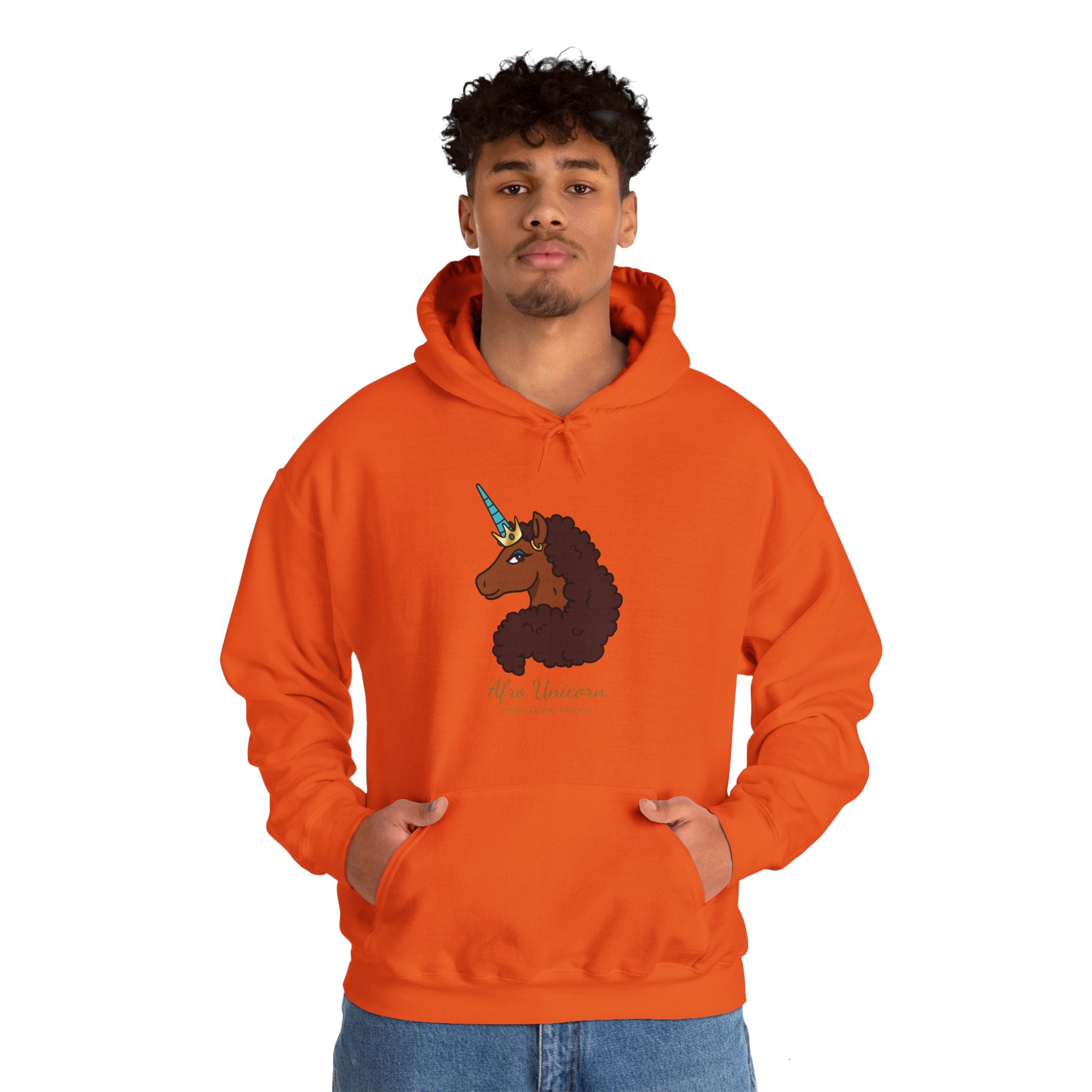 Unique Afro Unicorn Hoodie