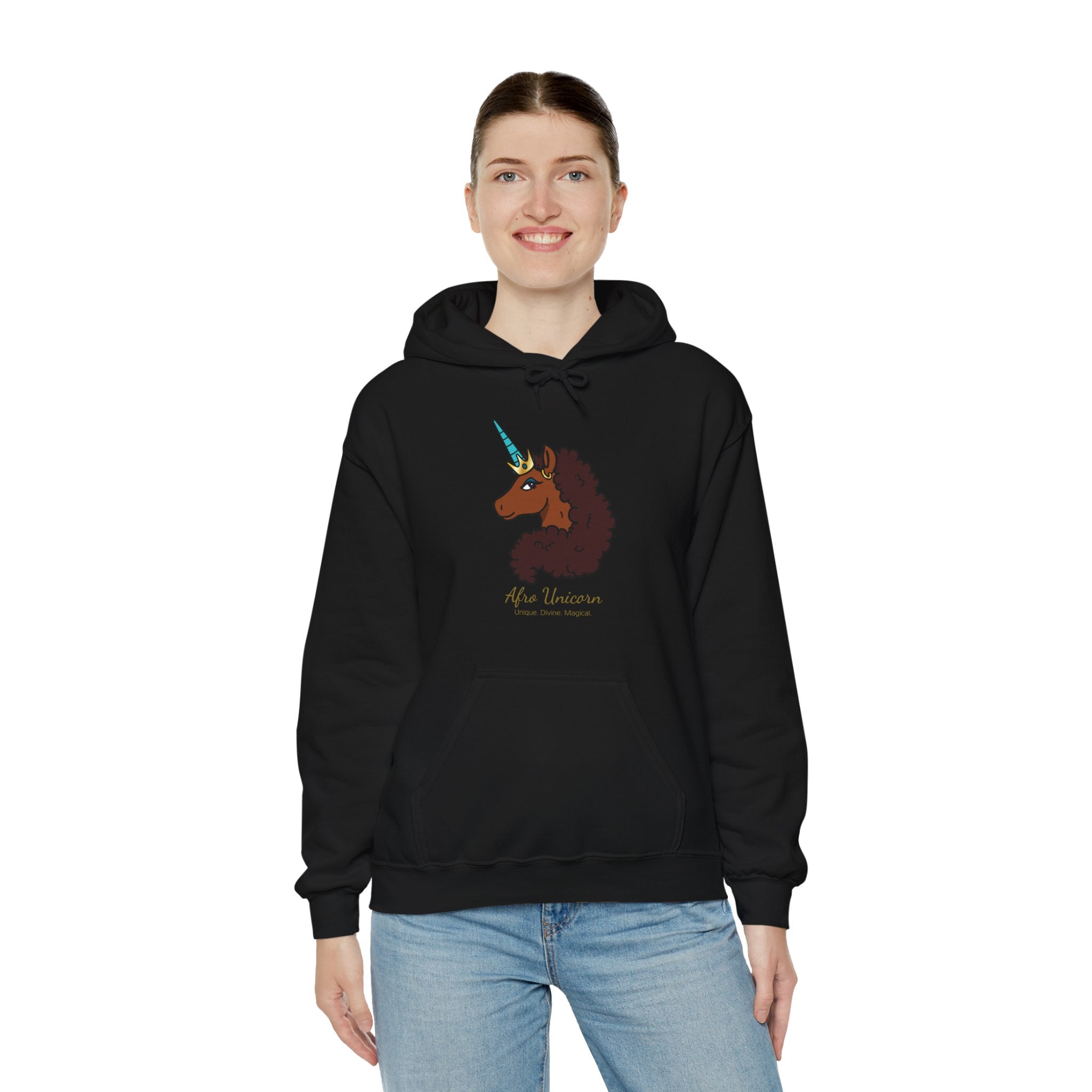 Unique Afro Unicorn Hoodie