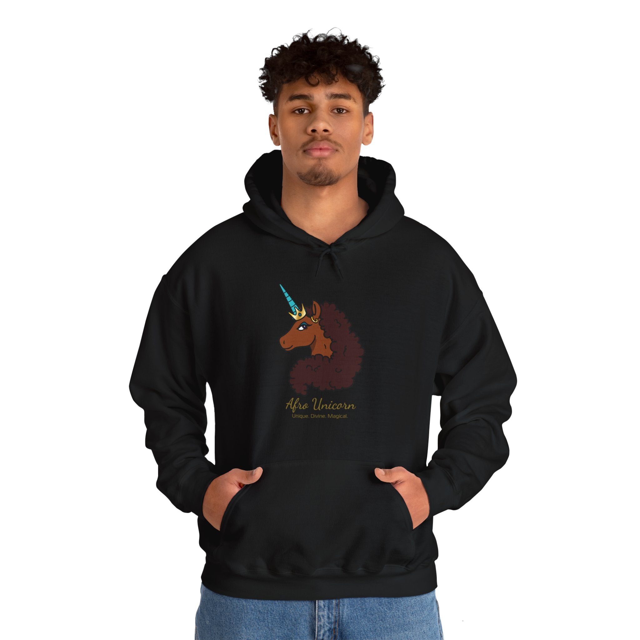 Unique Afro Unicorn Hoodie