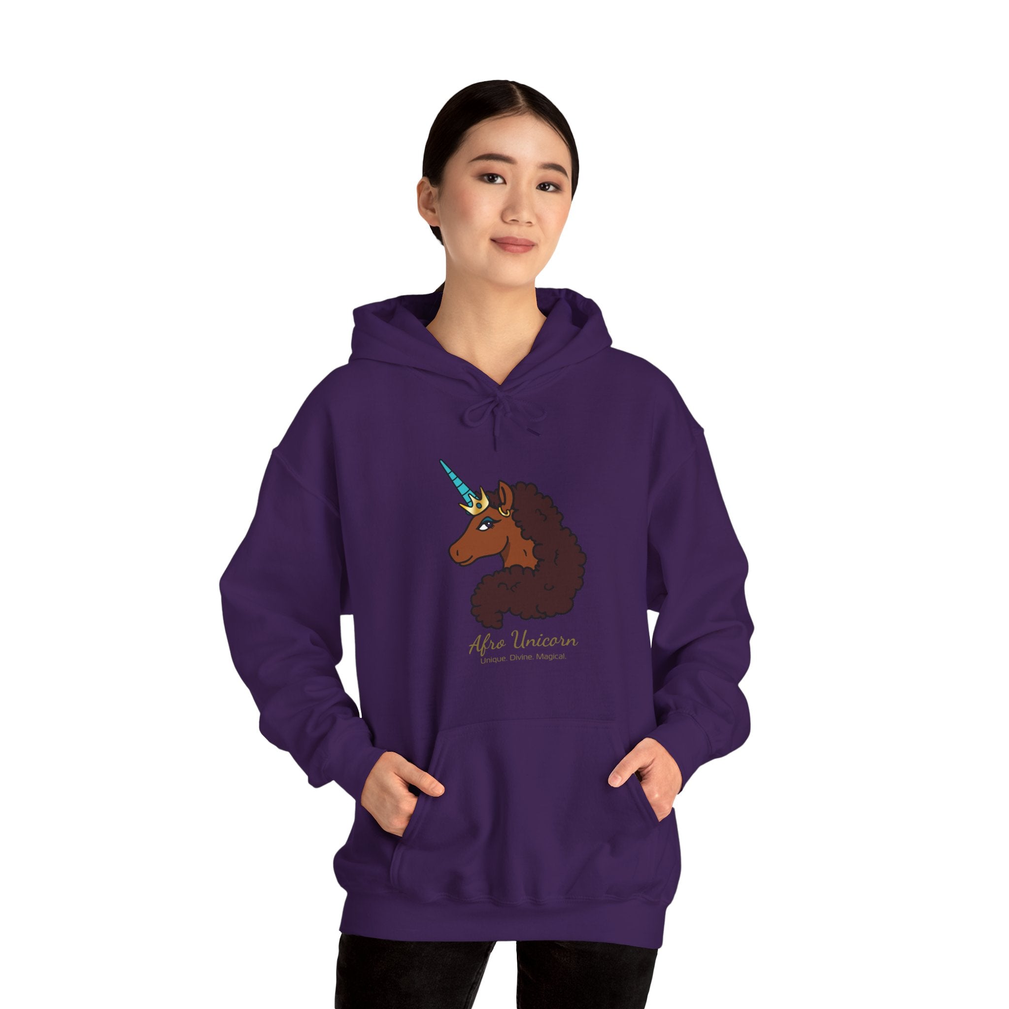 Unique Afro Unicorn Hoodie