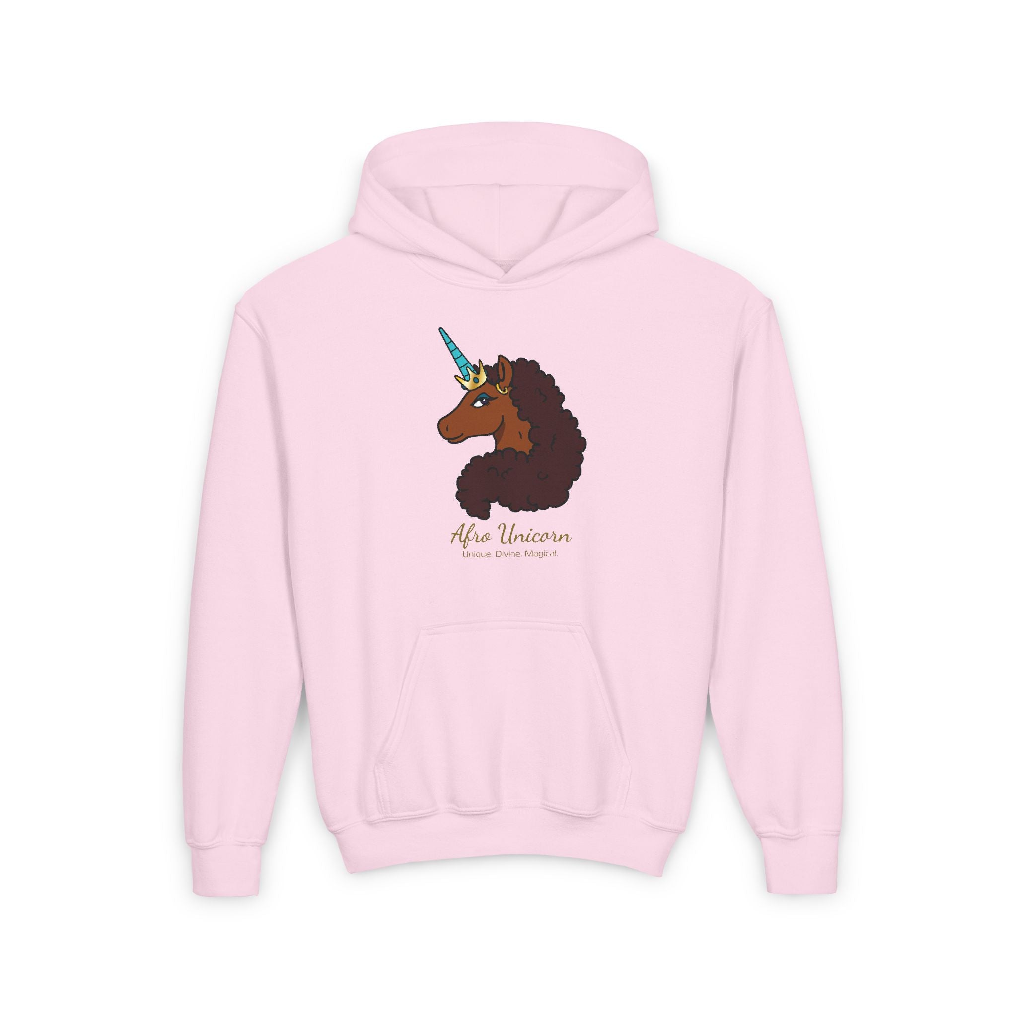 Youth Afro Unicorn Hoodie - Unique