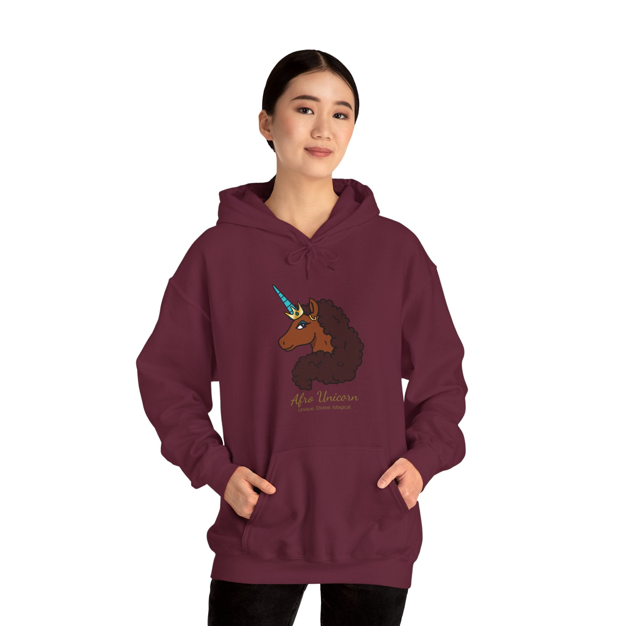 Unique Afro Unicorn Hoodie
