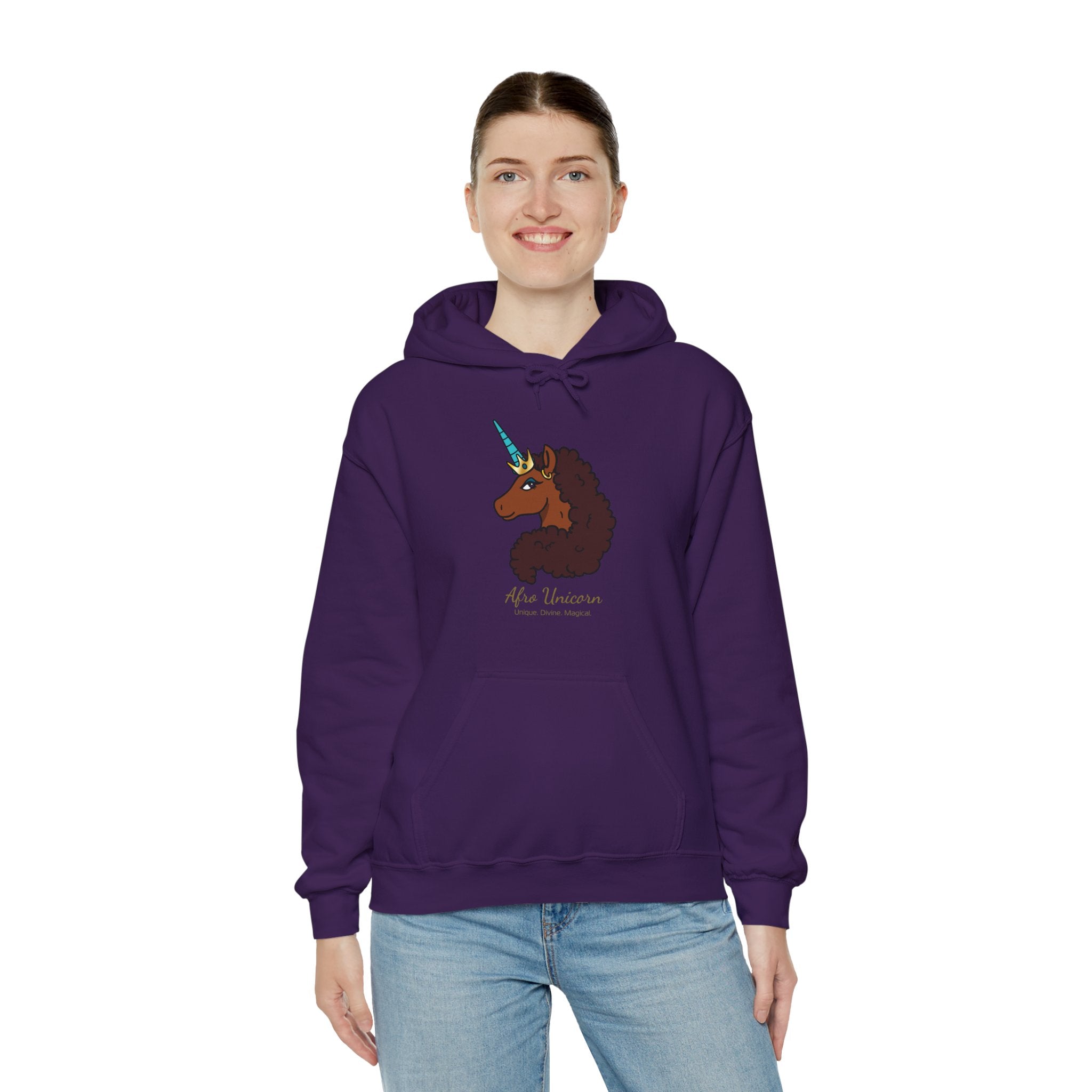 Unique Afro Unicorn Hoodie