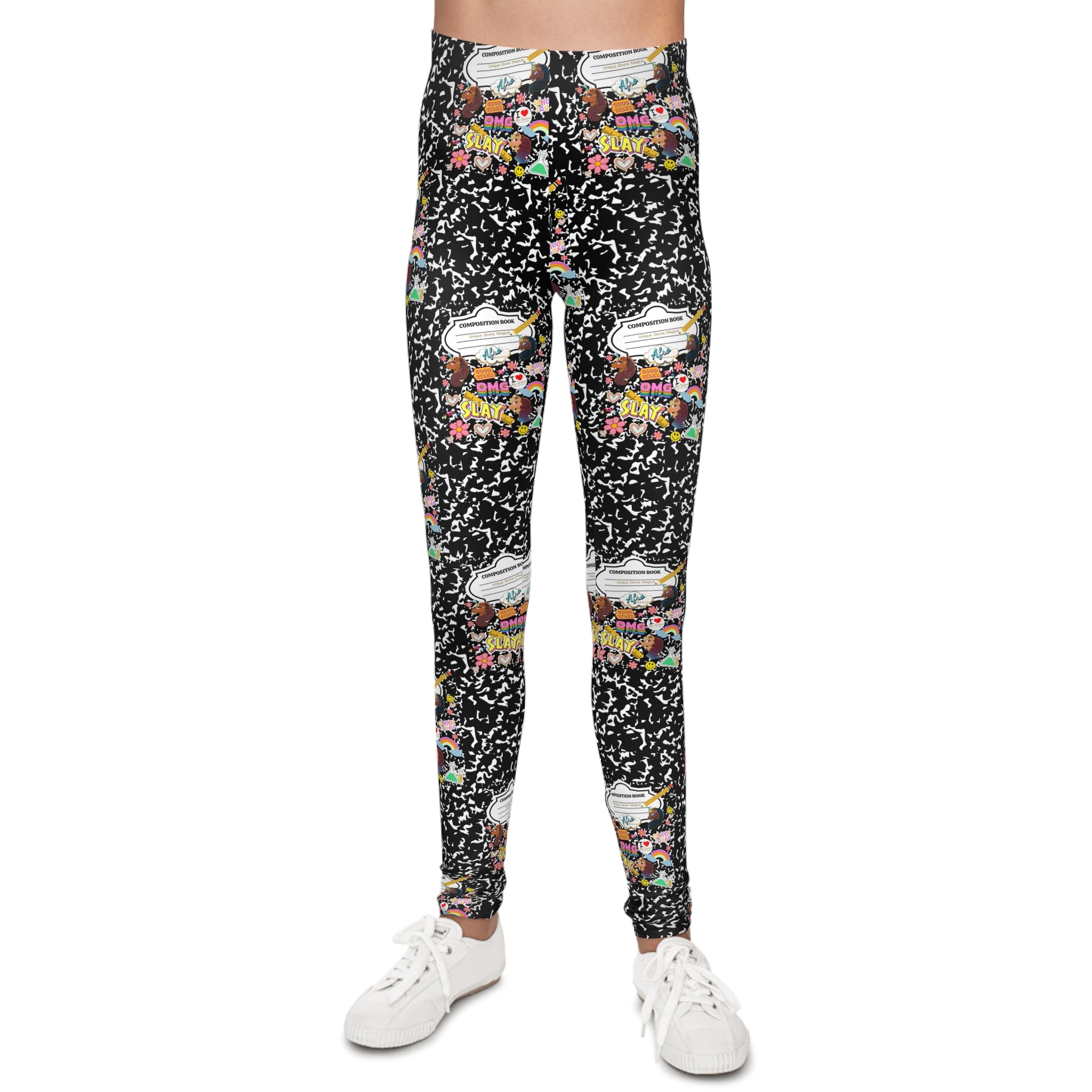 Afro Unicorn COMPOSITION REMIX Youth Leggings