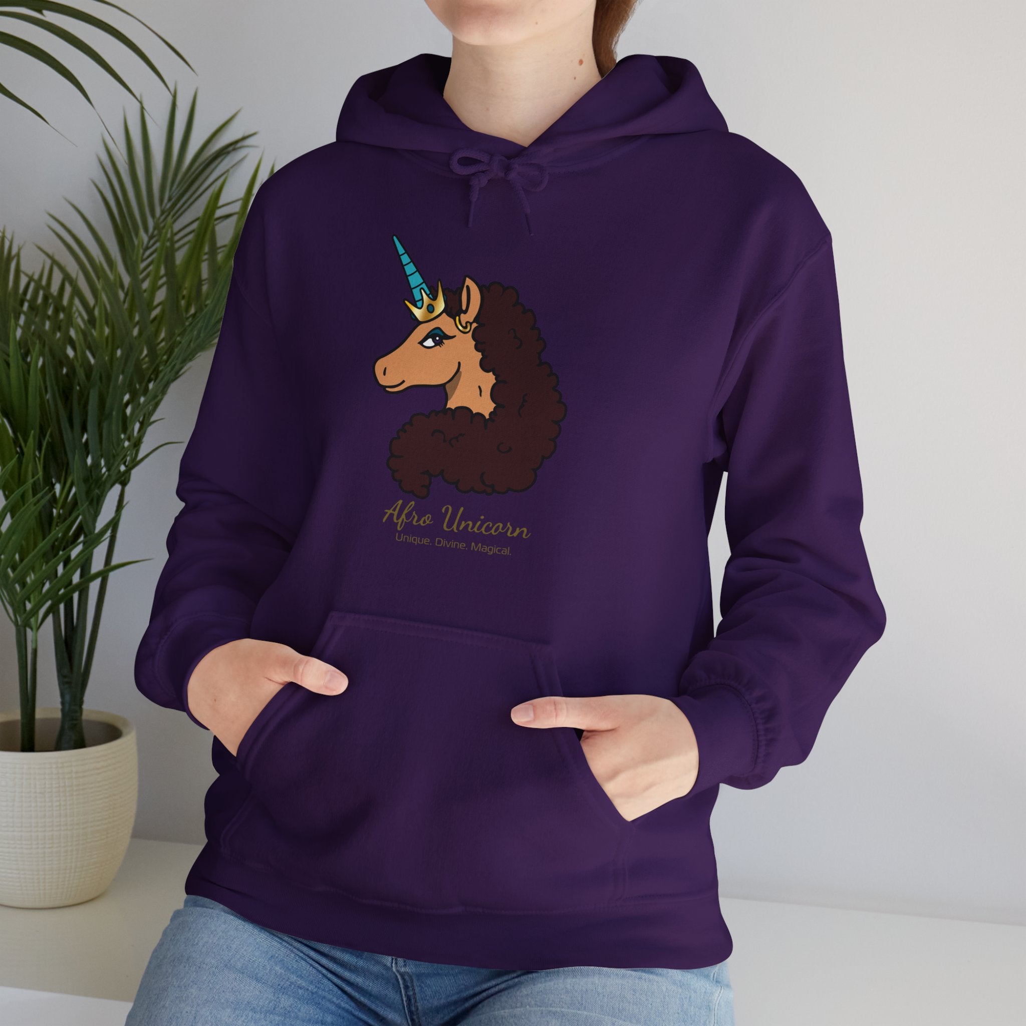 Divine Afro Unicorn Hoodie