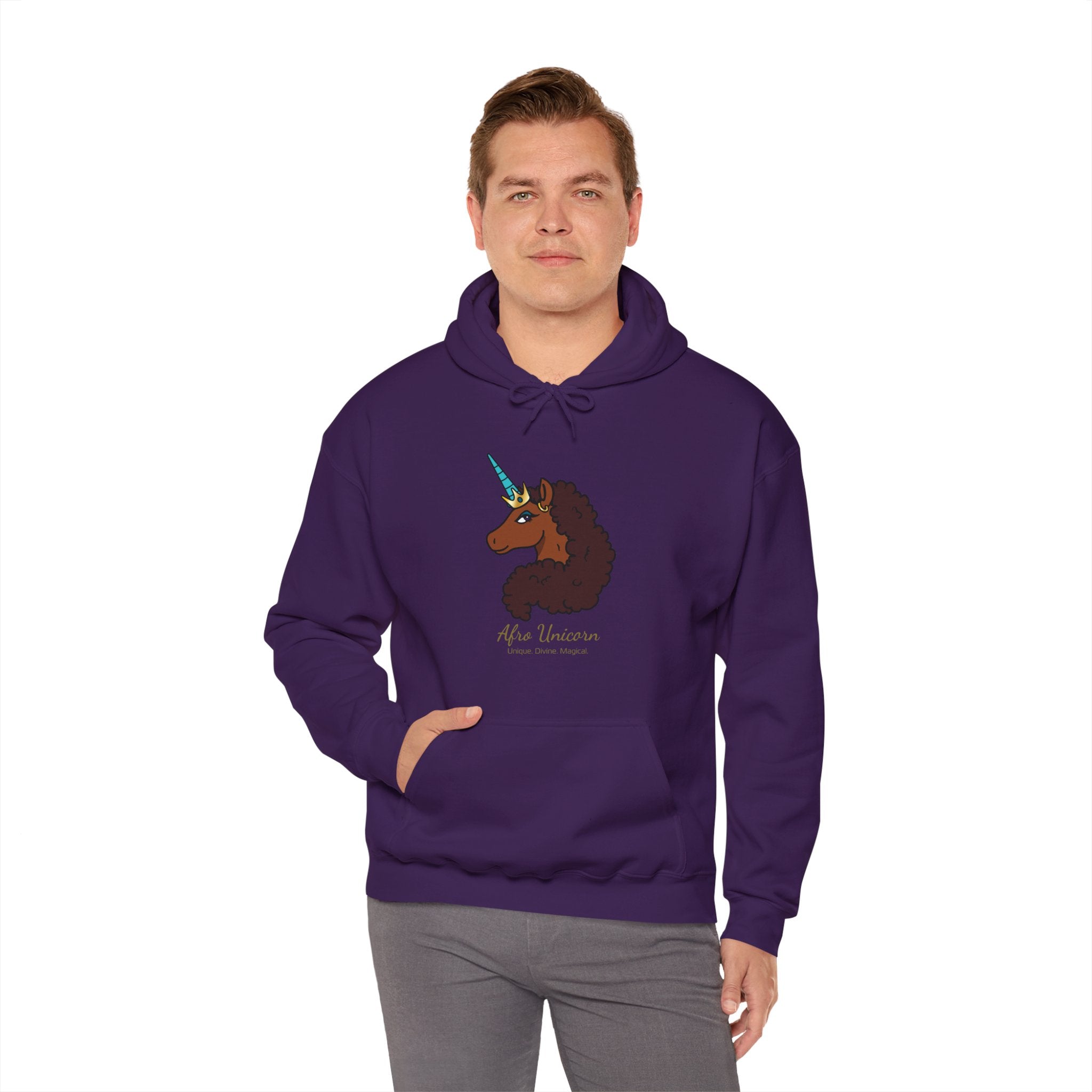 Unique Afro Unicorn Hoodie