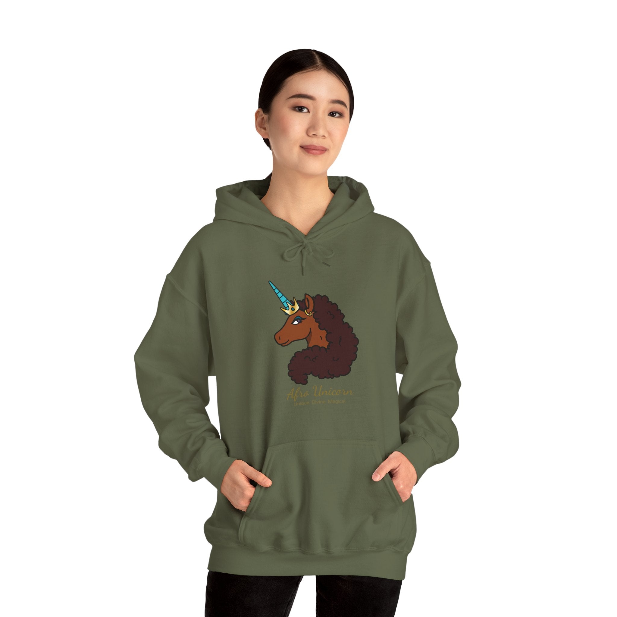 Unique Afro Unicorn Hoodie