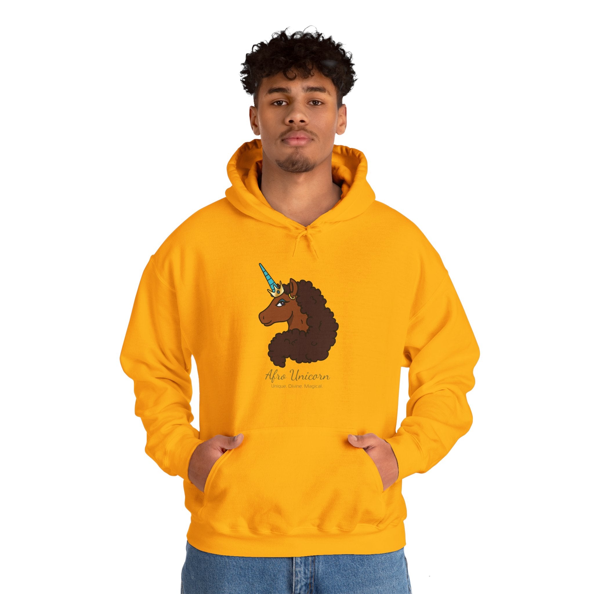 Unique Afro Unicorn Hoodie