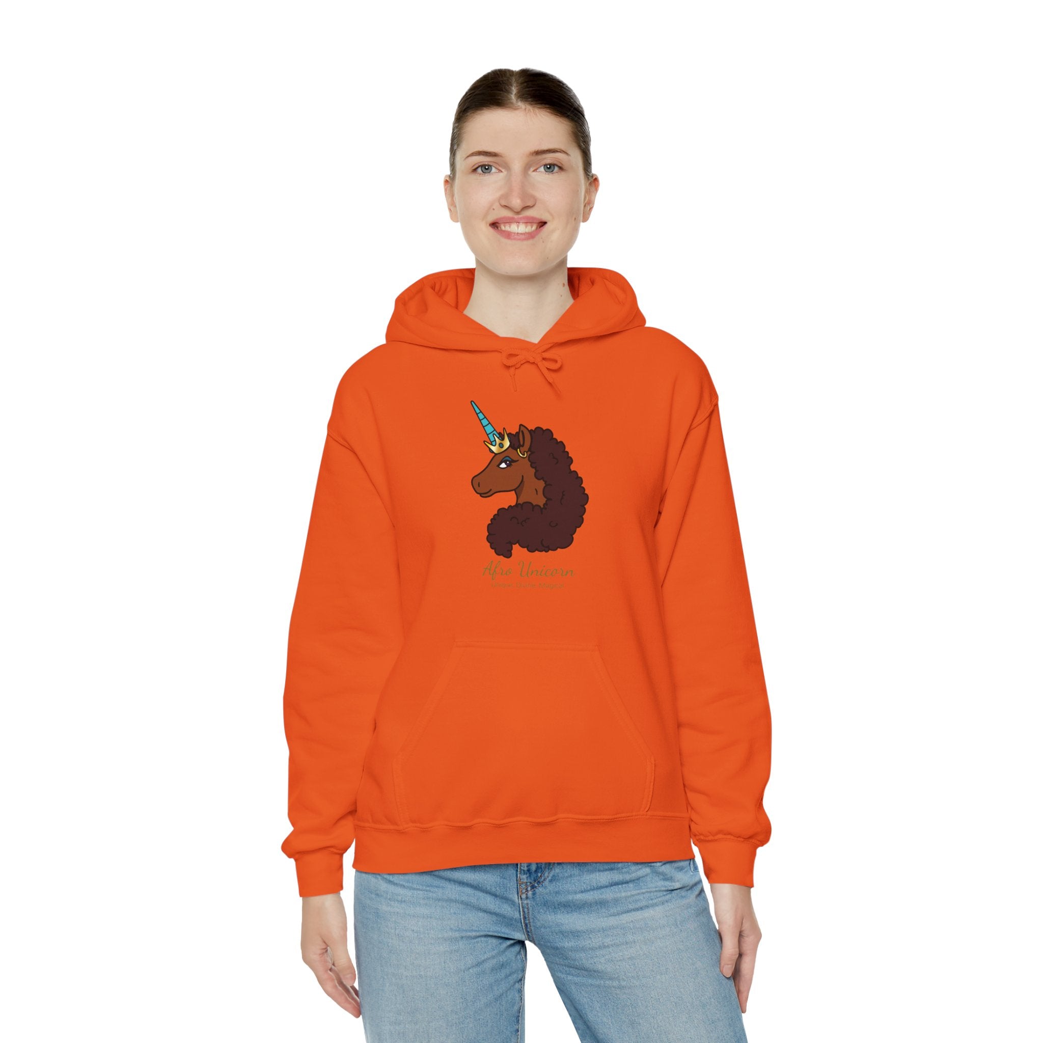 Unique Afro Unicorn Hoodie