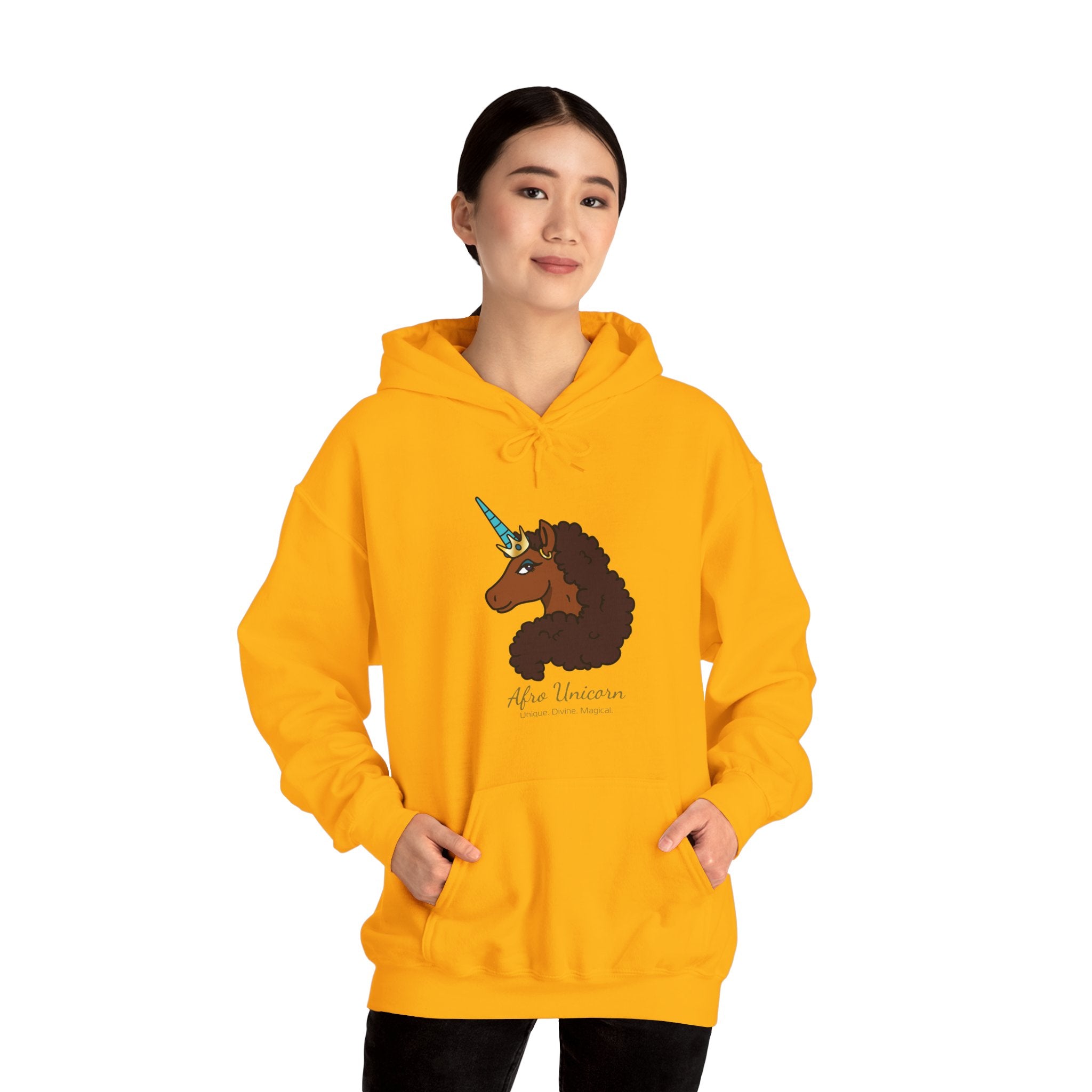 Unique Afro Unicorn Hoodie