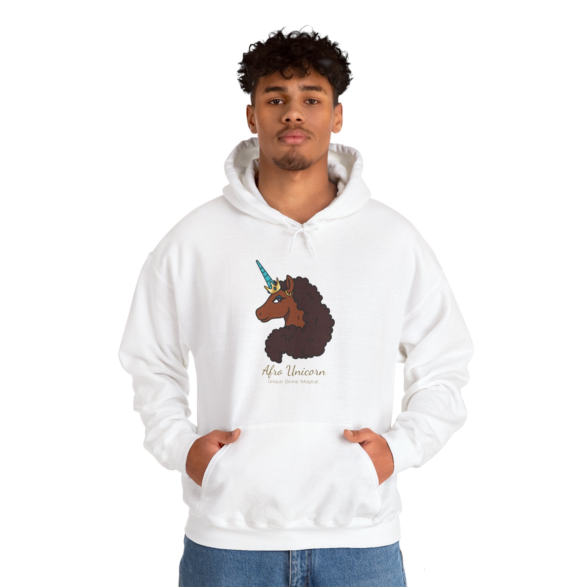 Unique Afro Unicorn Hoodie