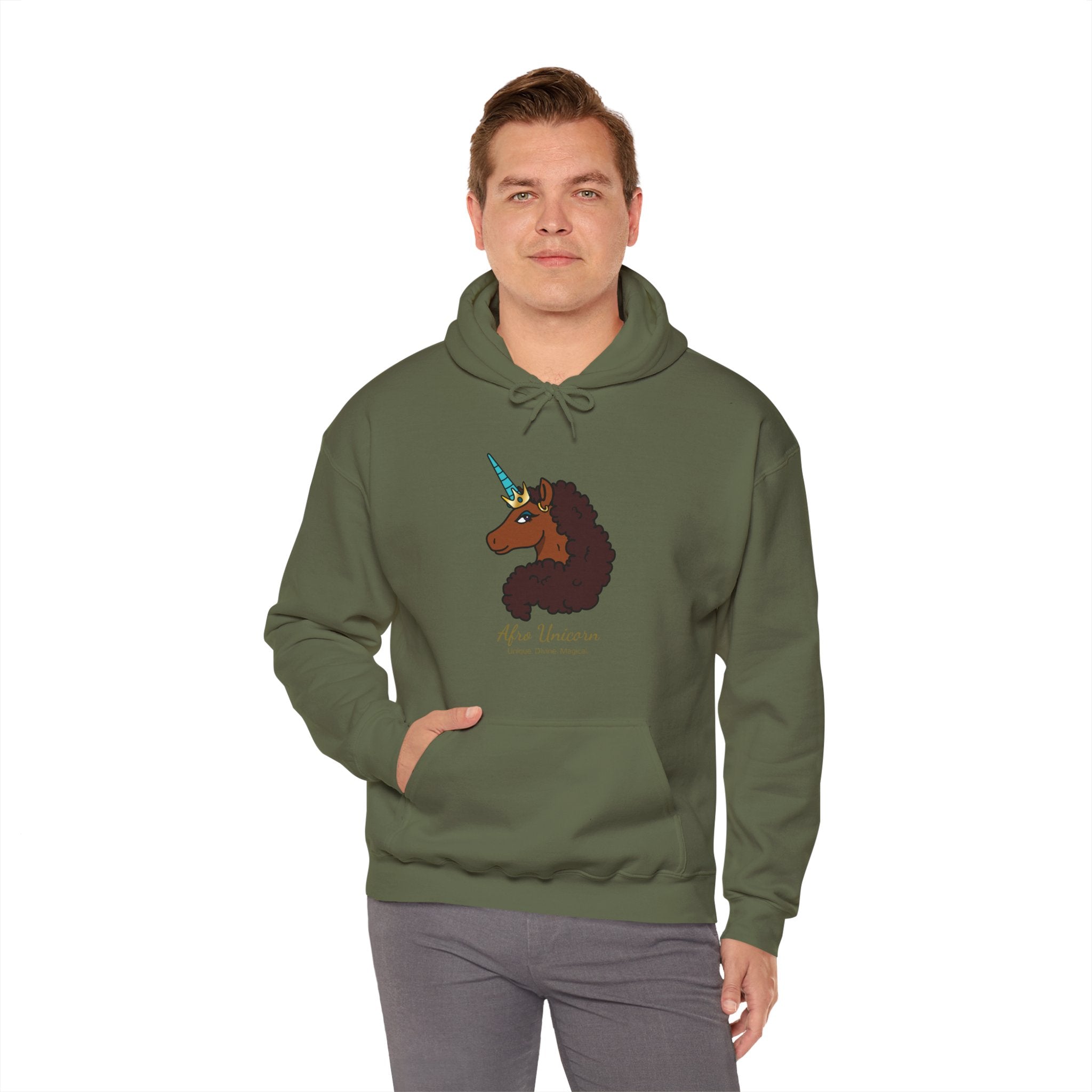 Unique Afro Unicorn Hoodie