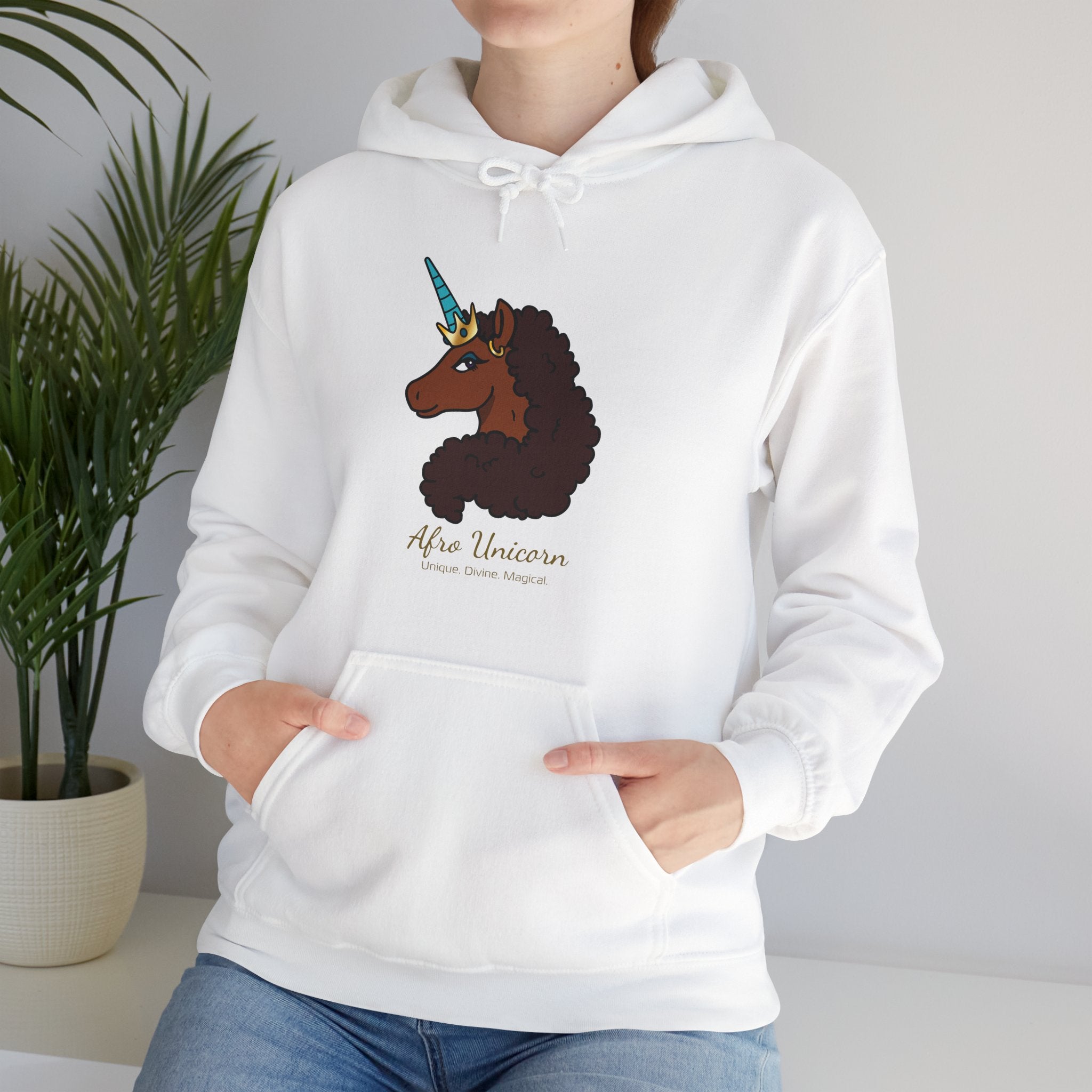 Unique Afro Unicorn Hoodie
