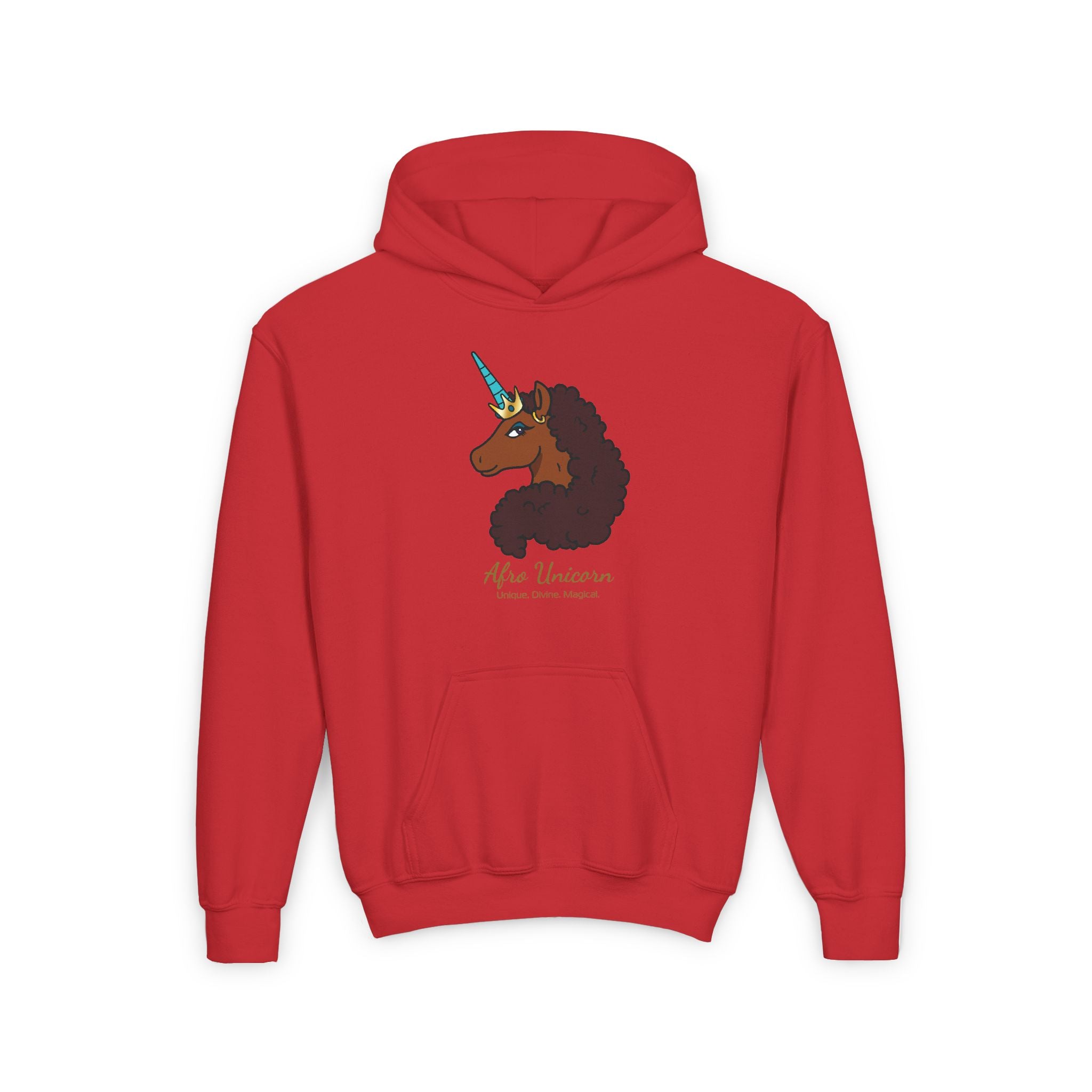 Youth Afro Unicorn Hoodie - Unique