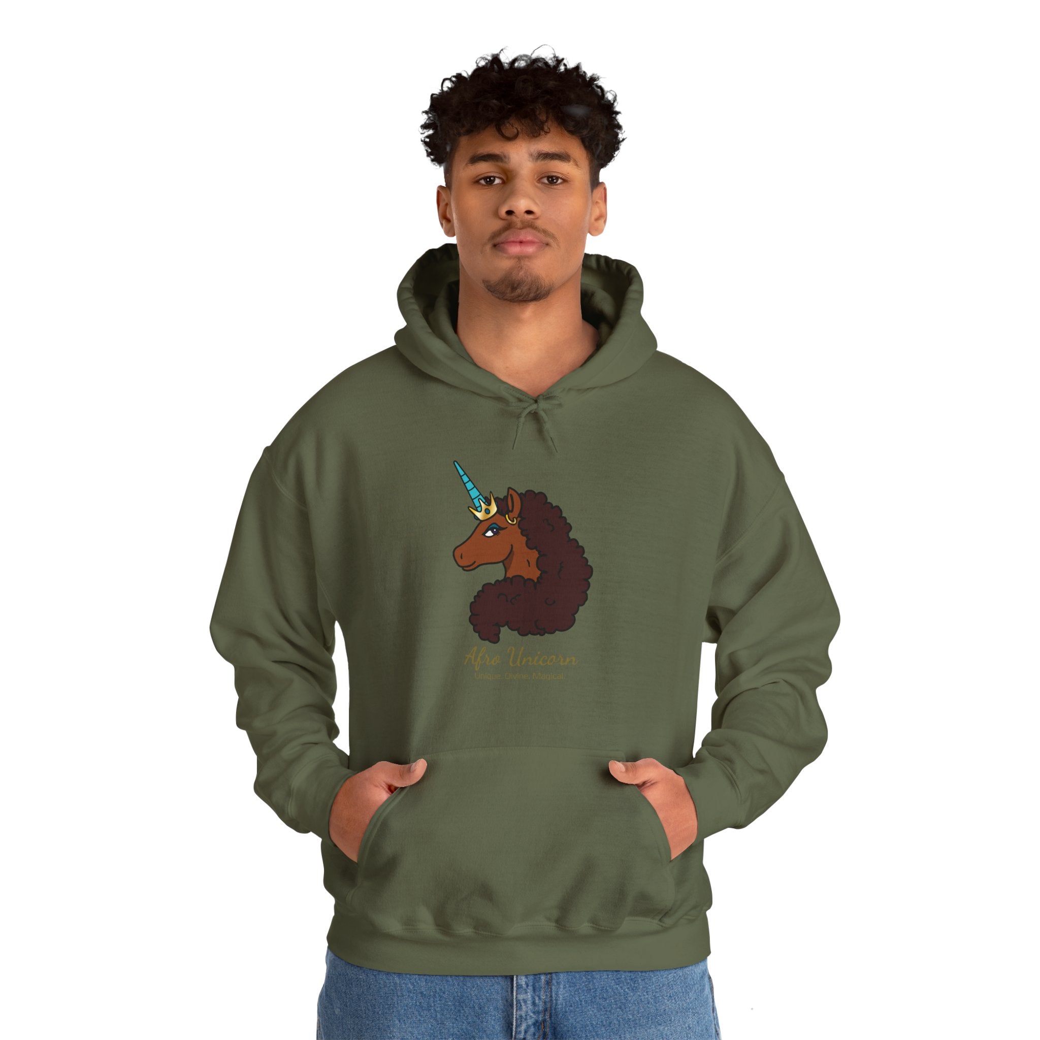 Unique Afro Unicorn Hoodie