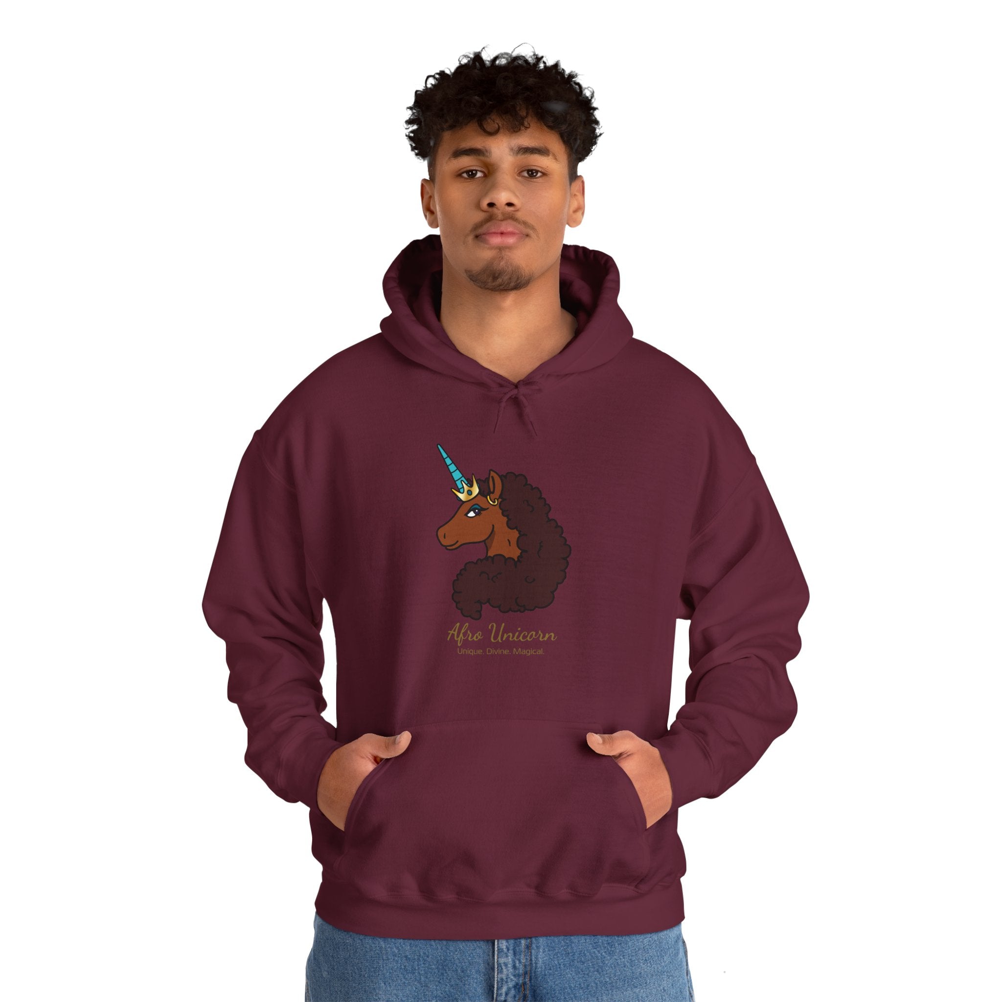 Unique Afro Unicorn Hoodie