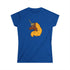 Afro Unicorn Blue & Gold Tee - Women's Softstyle