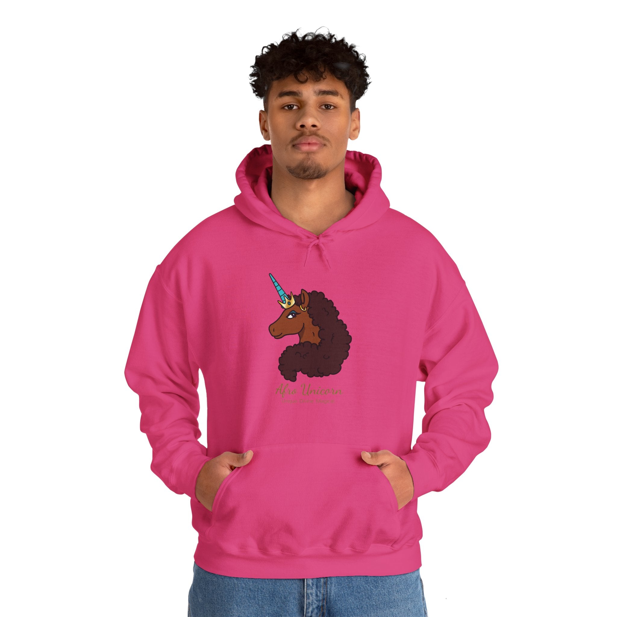 Unique Afro Unicorn Hoodie