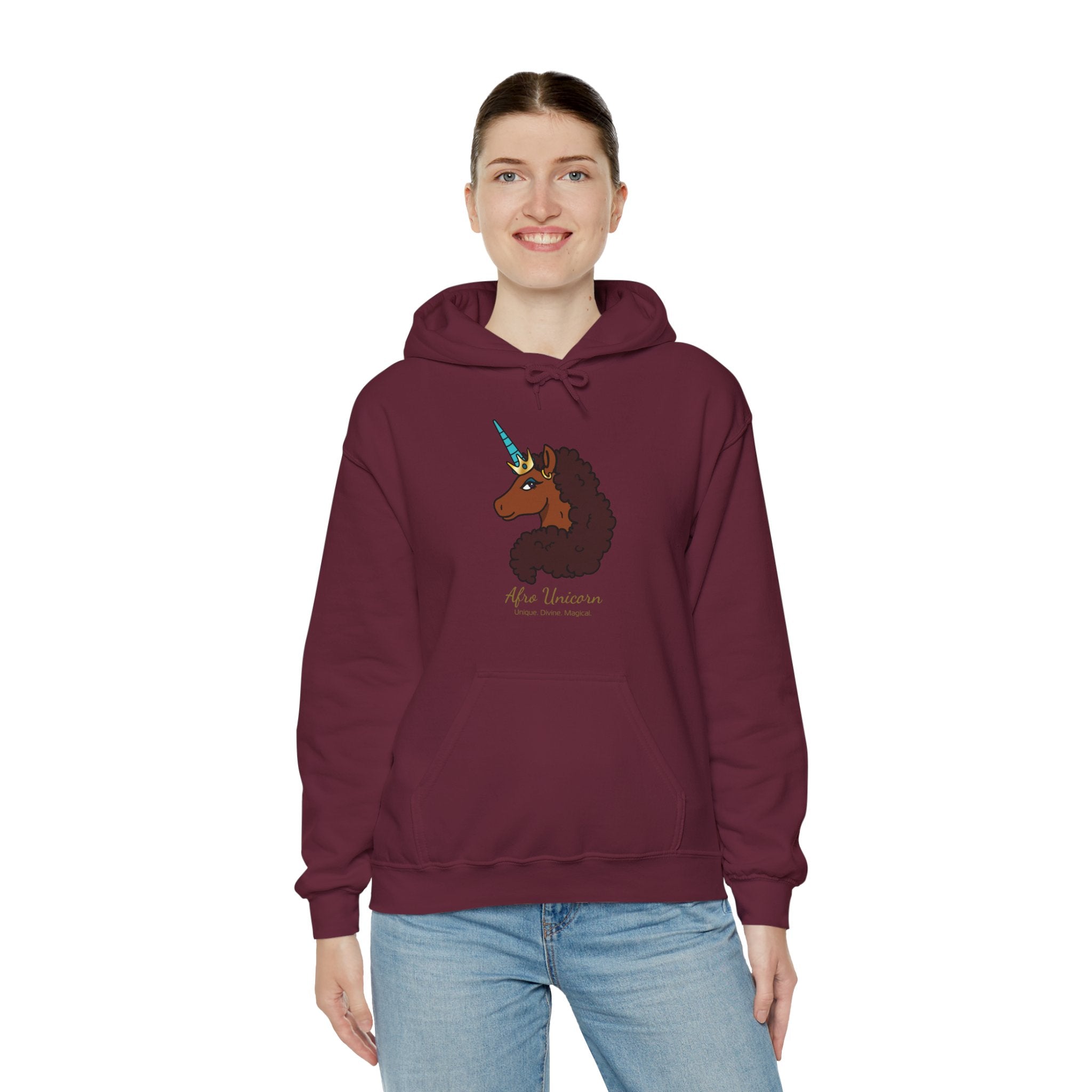 Unique Afro Unicorn Hoodie