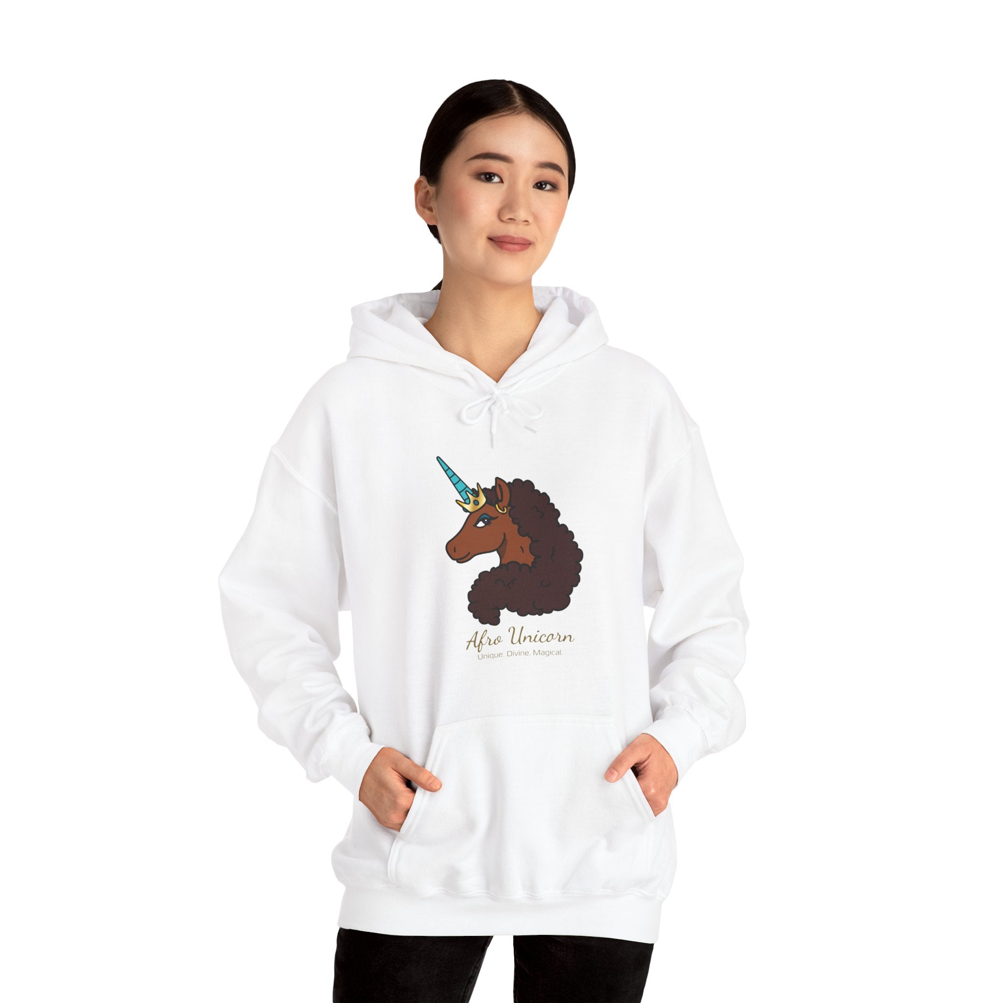 Unique Afro Unicorn Hoodie