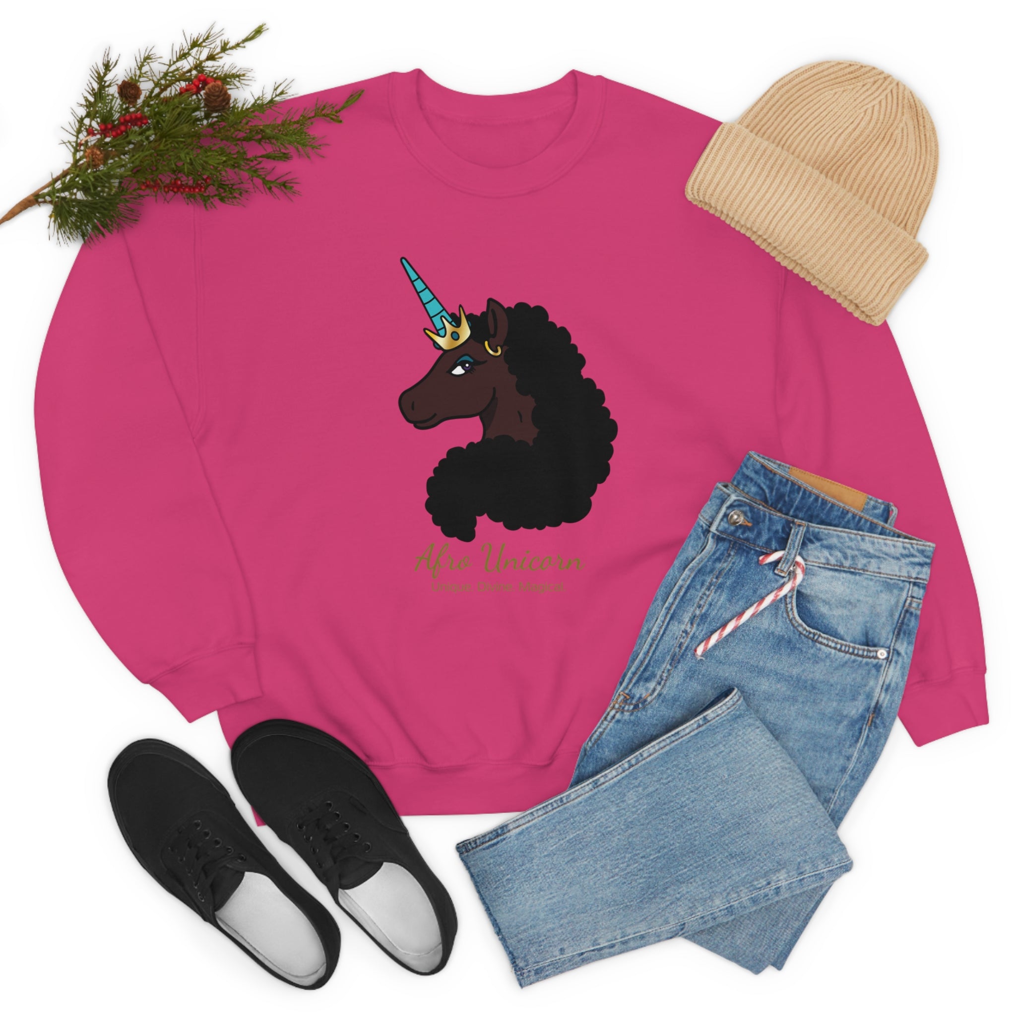 Magical Afro Unicorn Sweatshirt