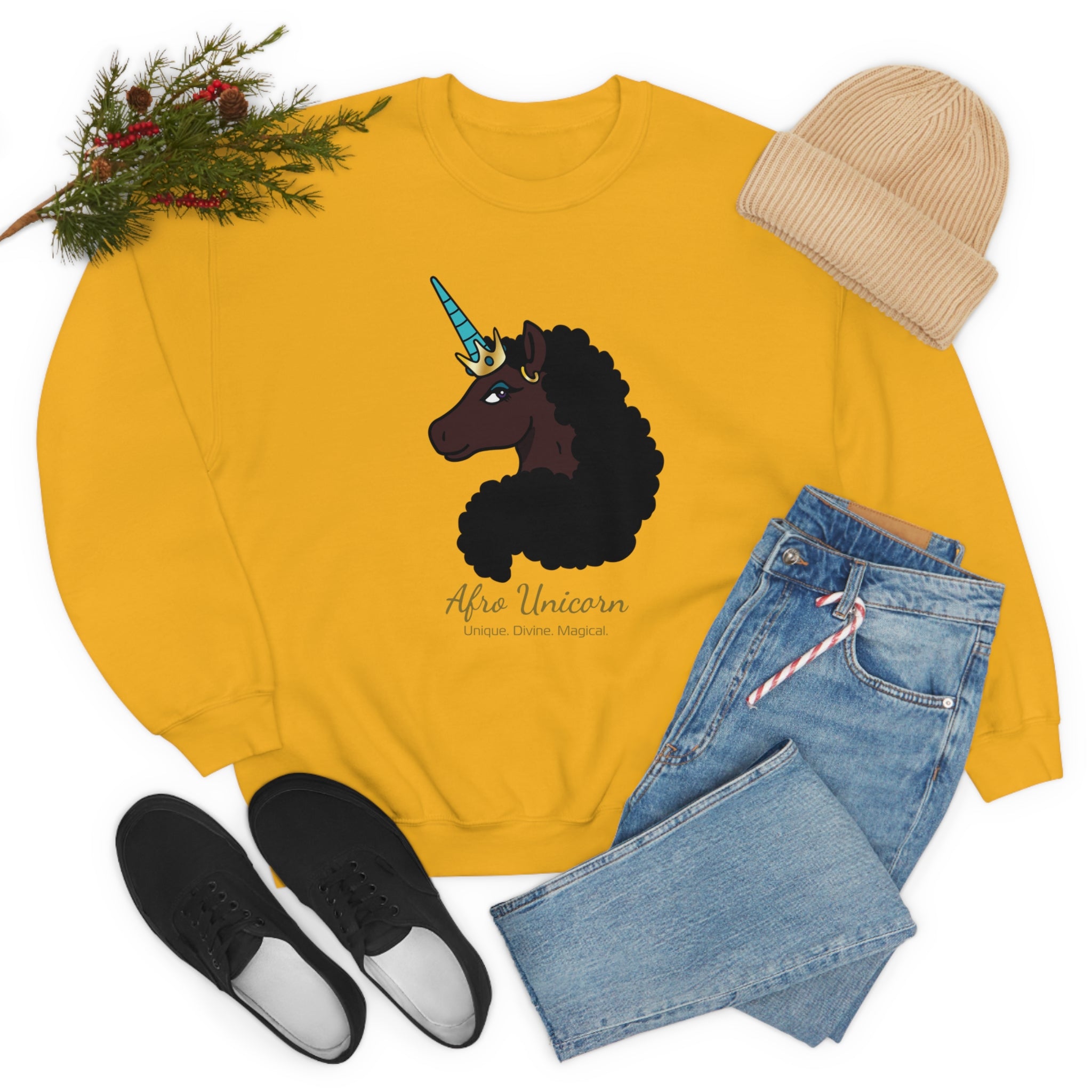 Magical Afro Unicorn Sweatshirt