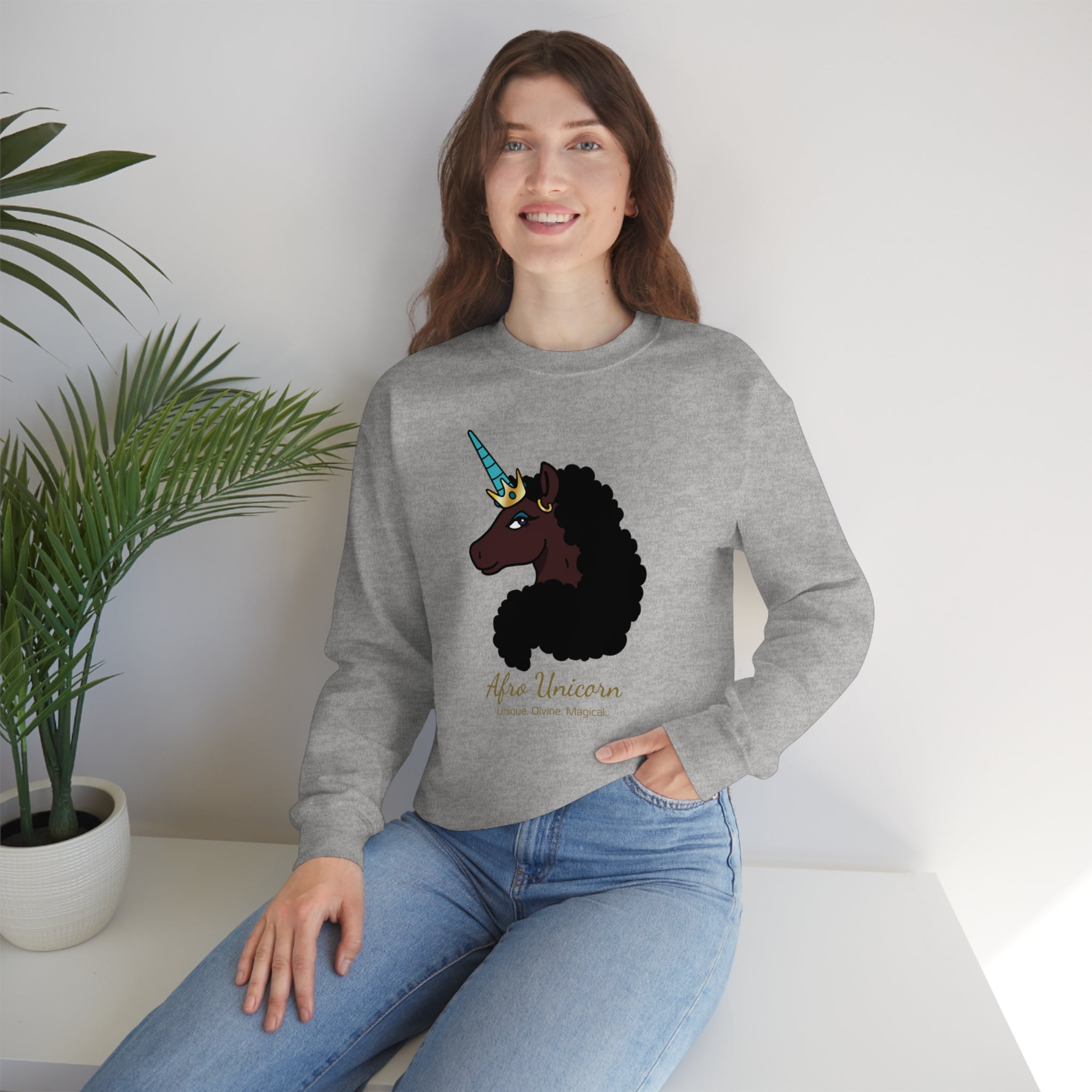 Magical Afro Unicorn Sweatshirt
