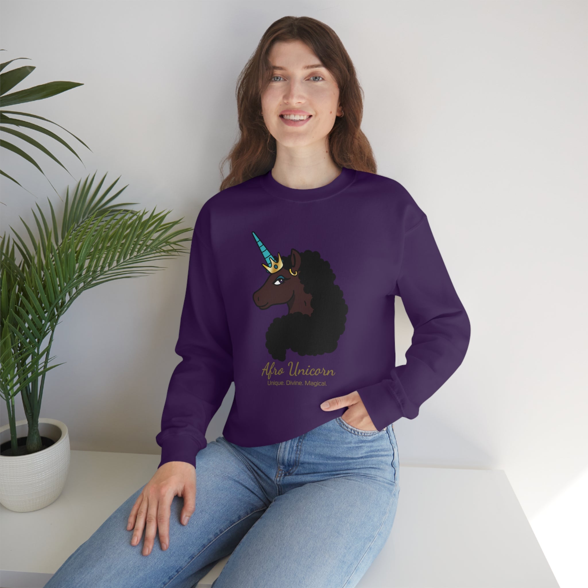 Magical Afro Unicorn Sweatshirt