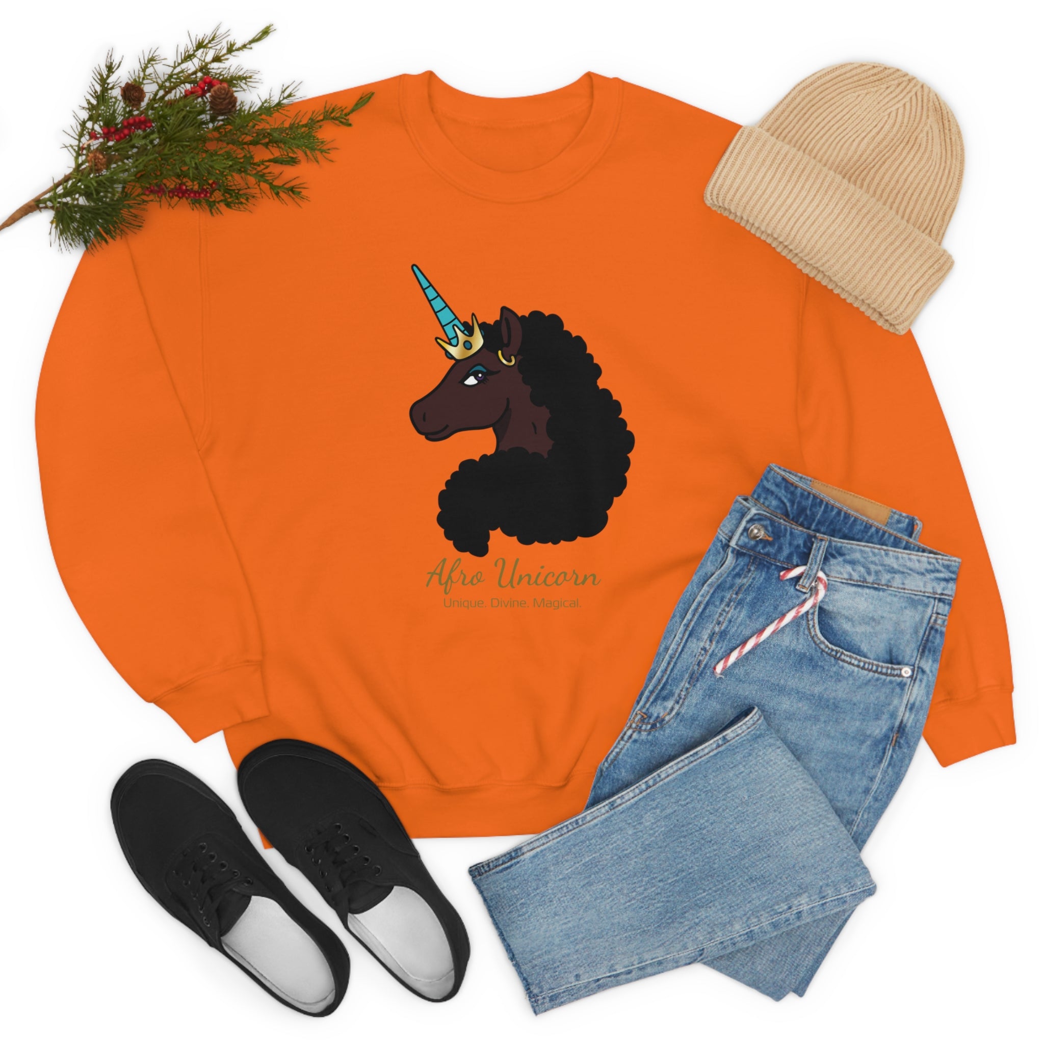 Magical Afro Unicorn Sweatshirt