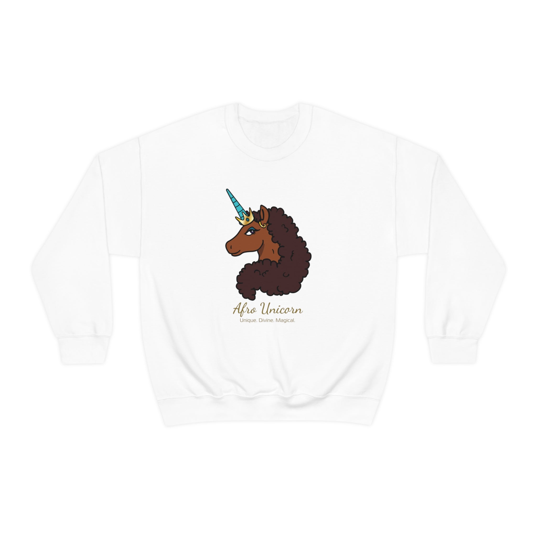 Unique Afro Unicorn Sweatshirt (Caramel)