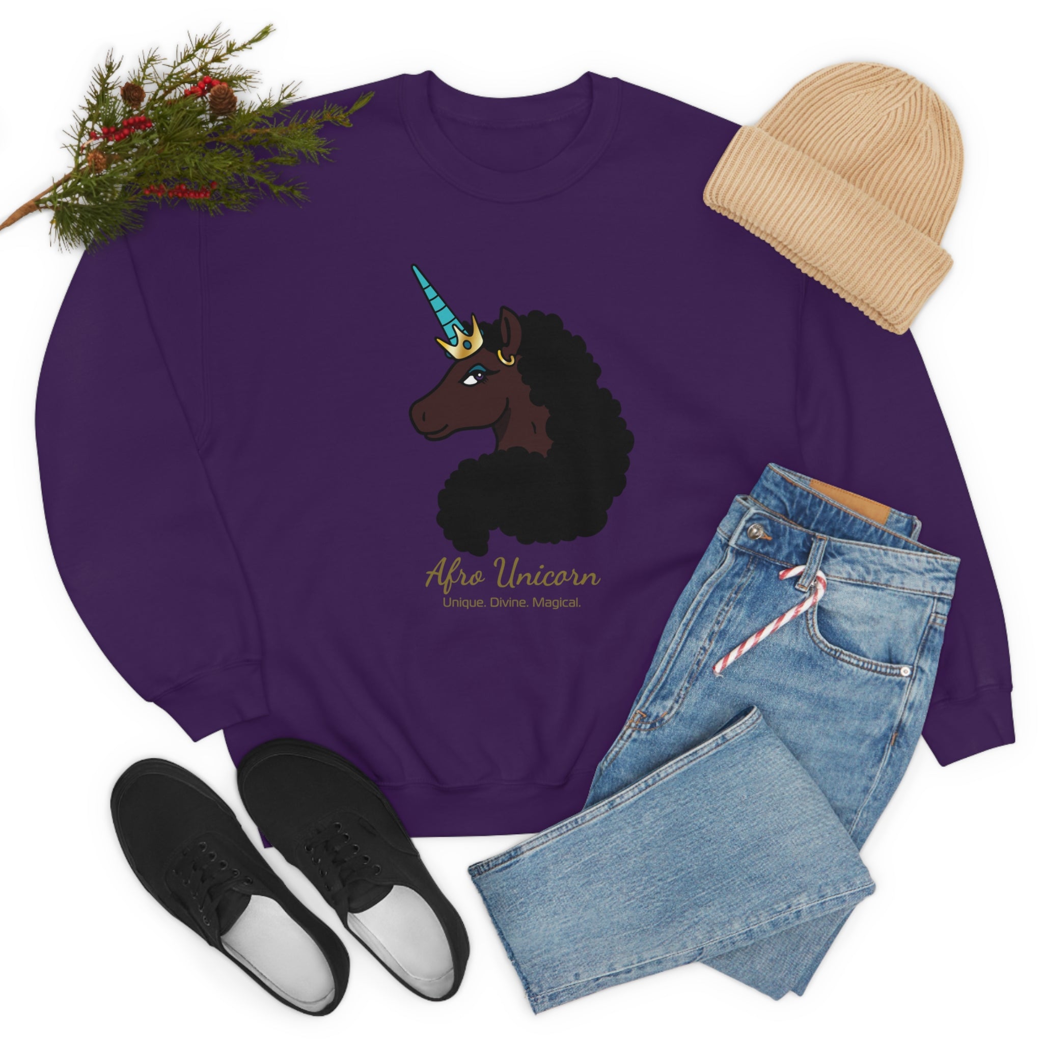 Magical Afro Unicorn Sweatshirt