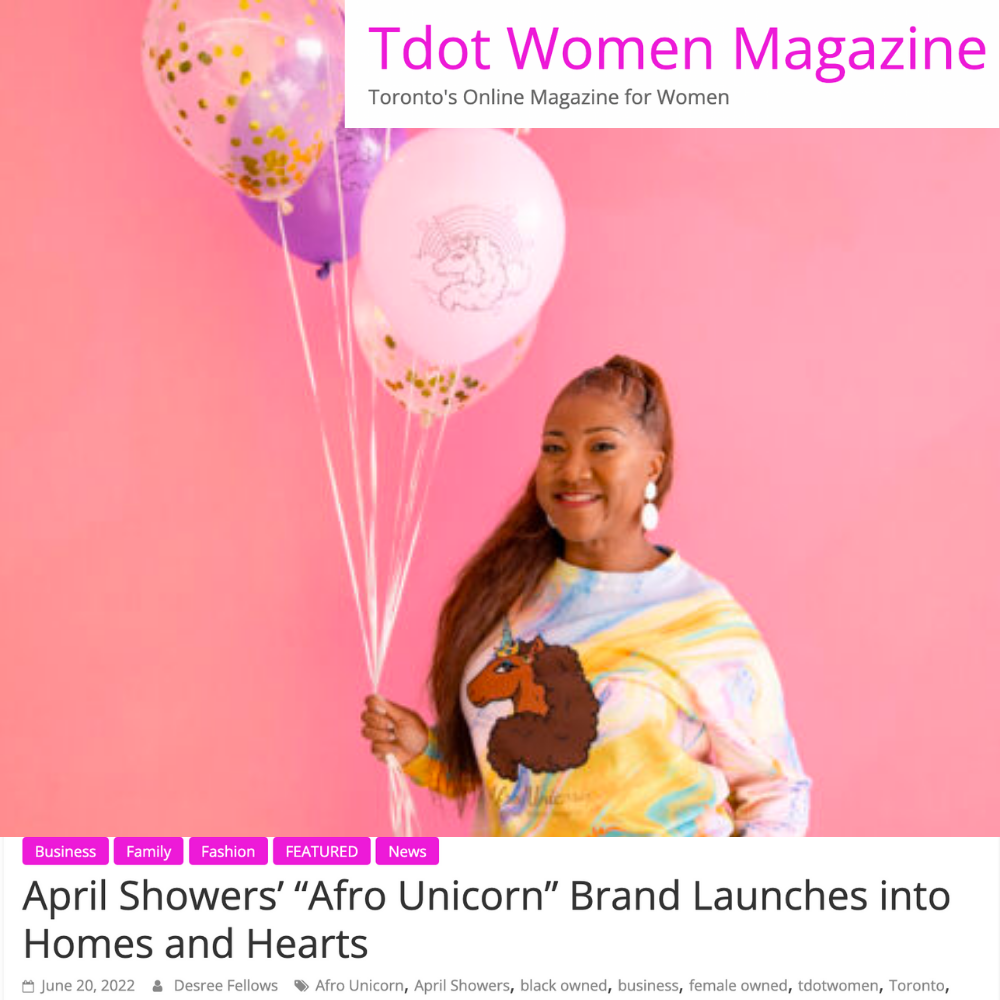 April Showers’ “Afro Unicorn” Brand Launches into Homes and Hearts