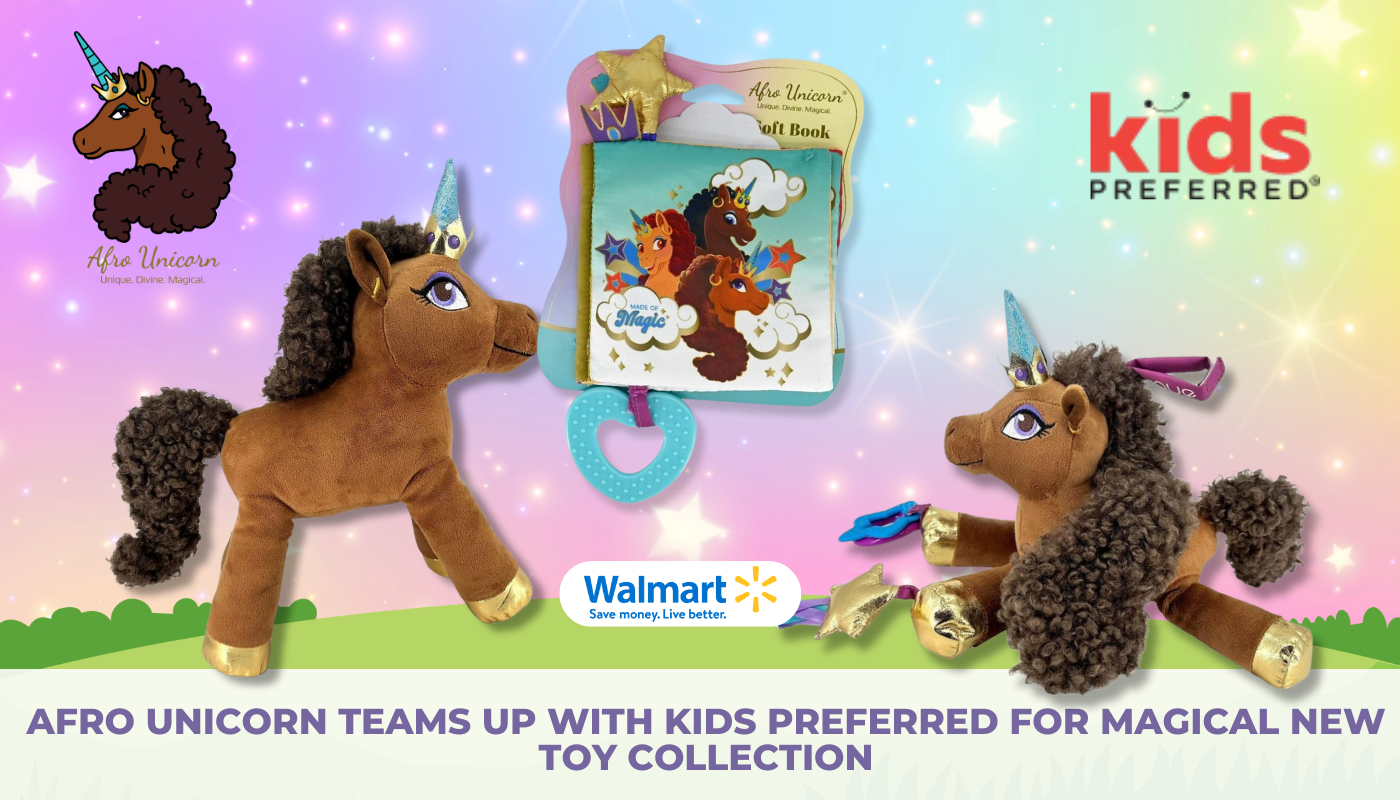 Afro Unicorn Teams Up with Kids Preferred for Magical New Toy Collection