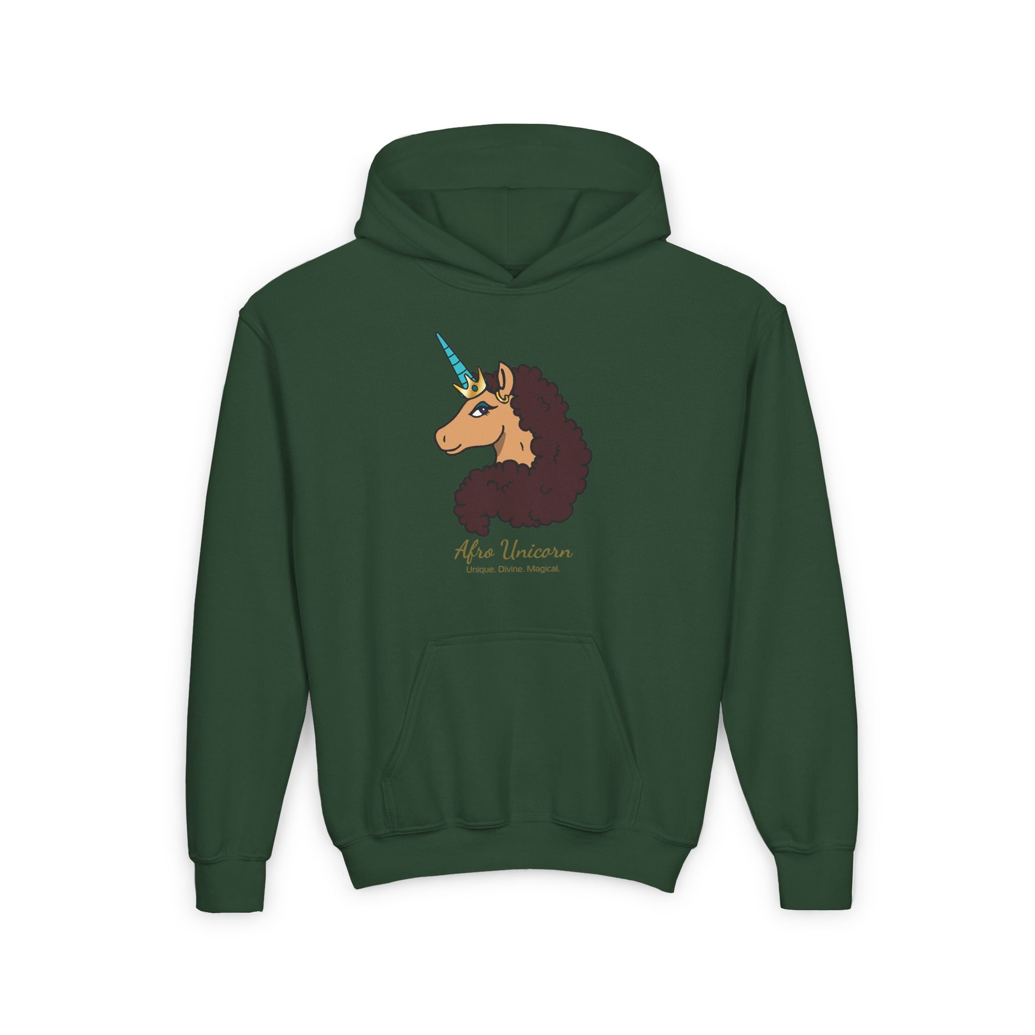 Youth Afro Unicorn Hoodie  - Divine