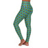 Afro Unicorn Green & Blue High-Waisted Yoga Leggings