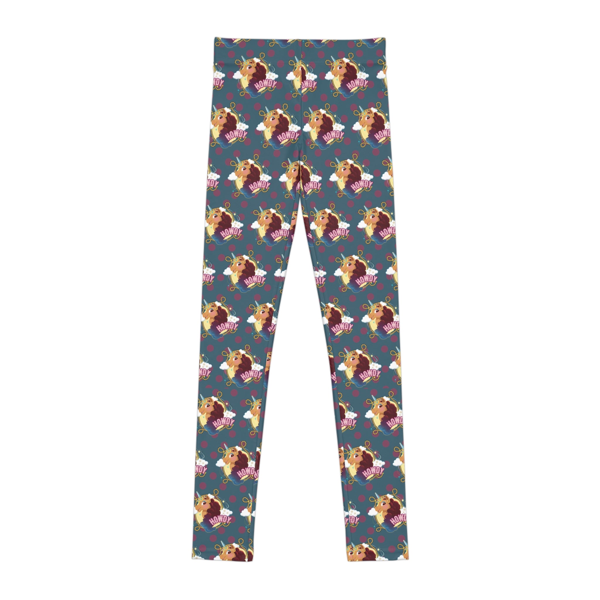 Afro Unicorn Howdy DIVINE Youth Leggings