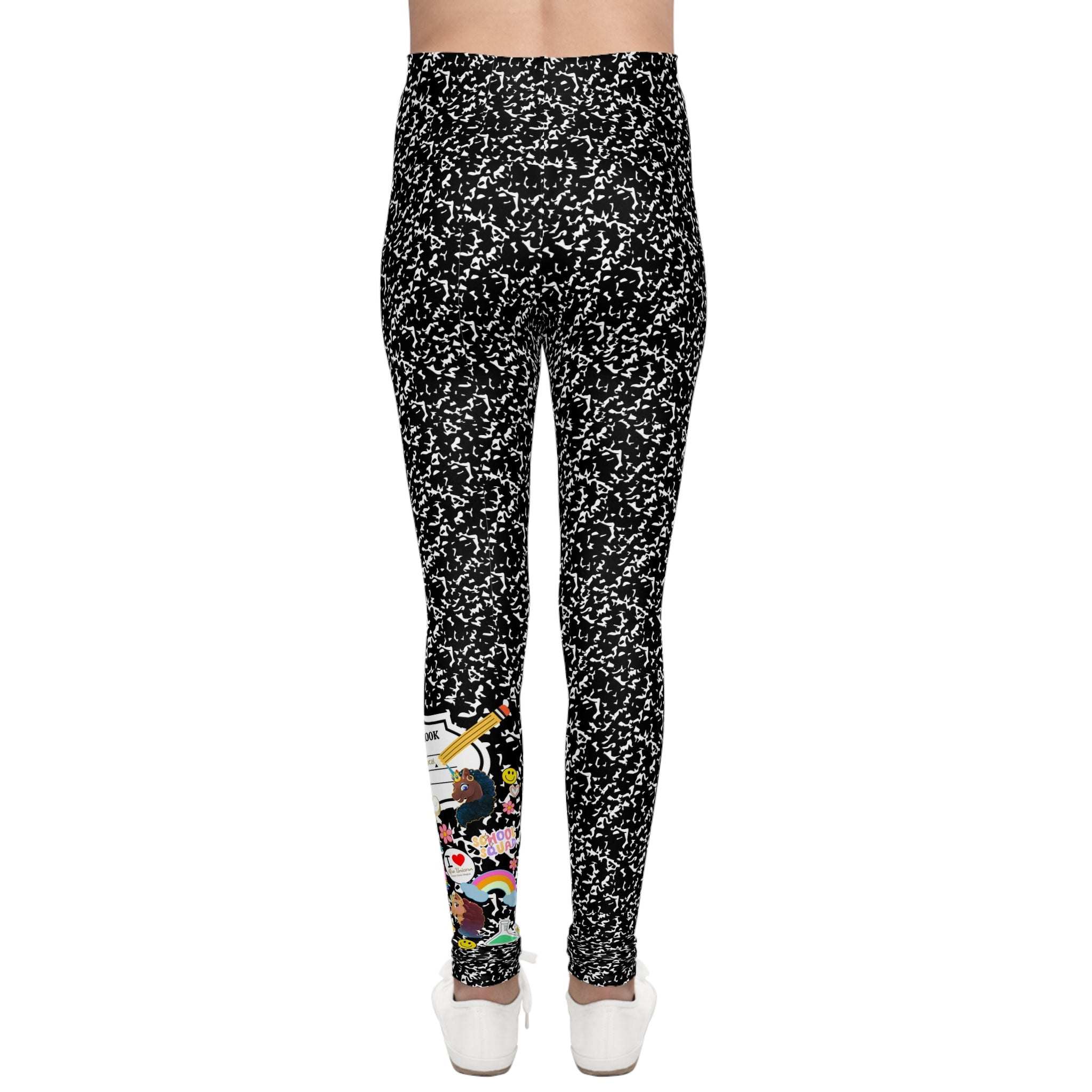 Afro Unicorn  COMPOSITION Youth Leggings