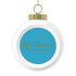 I love Afro Unicorn Christmas Ball Ornament