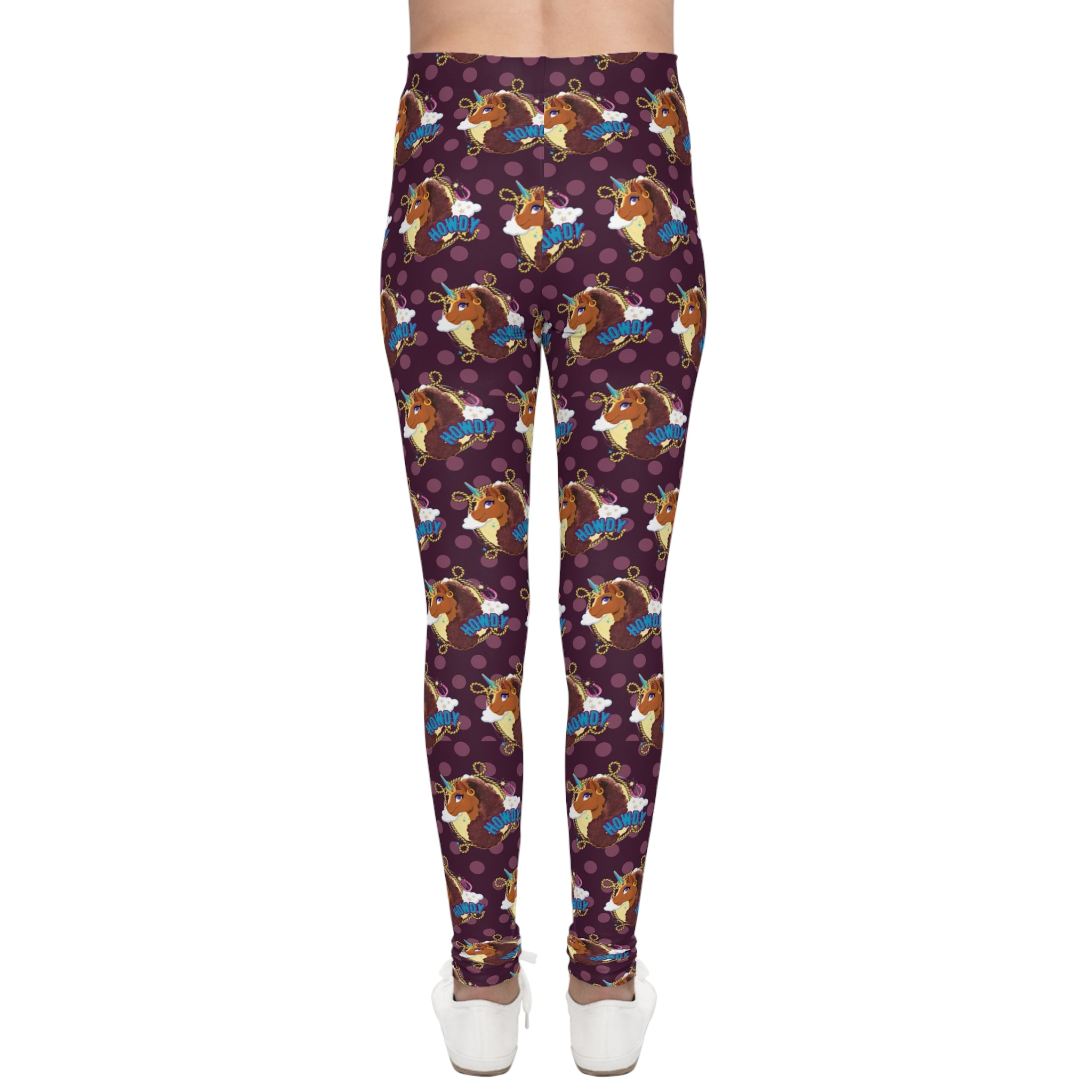 Afro Unicorn Howdy UNIQUE Youth Leggings
