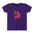 Youth - Afro Unicorn Pink & Blue Spring Tee