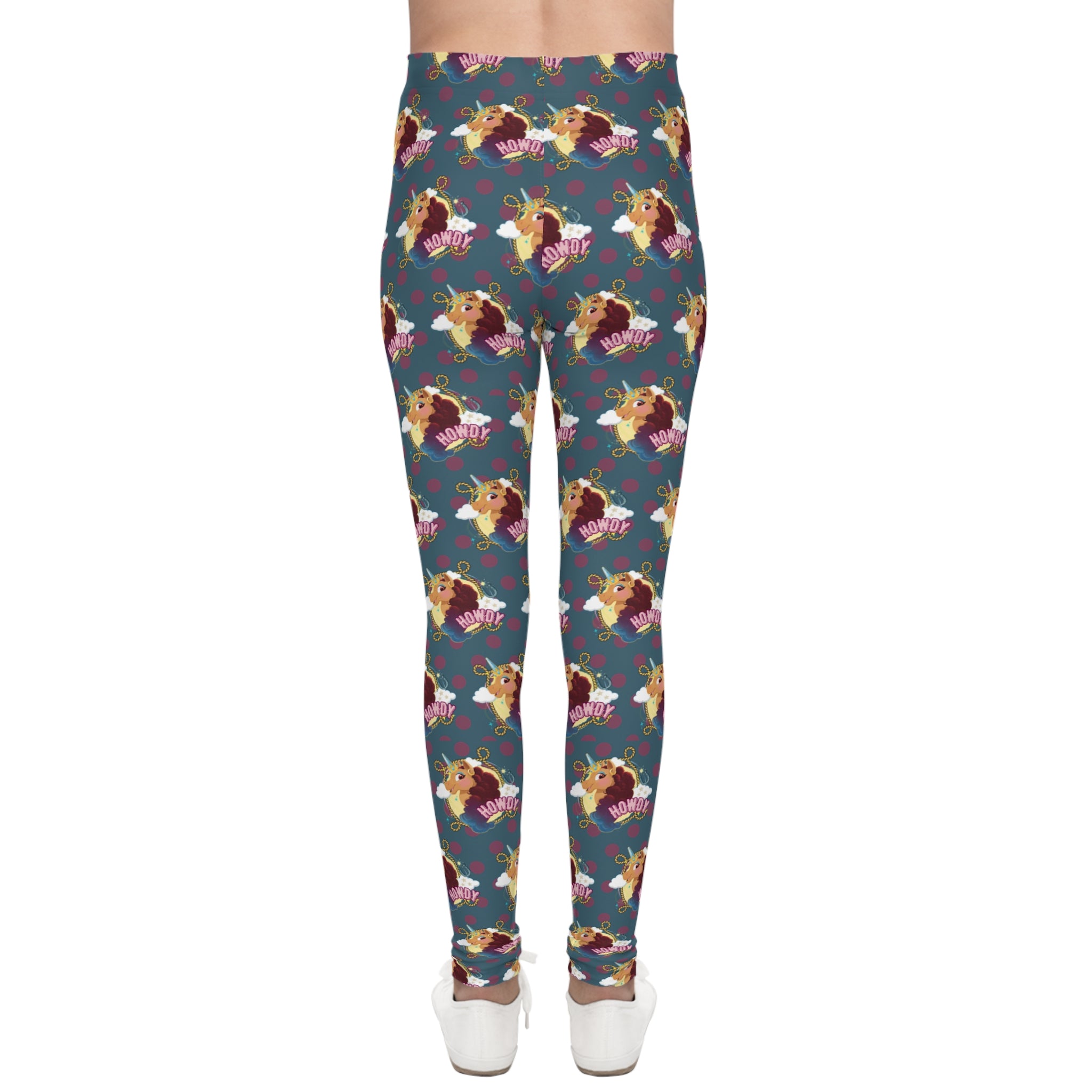 Afro Unicorn Howdy DIVINE Youth Leggings
