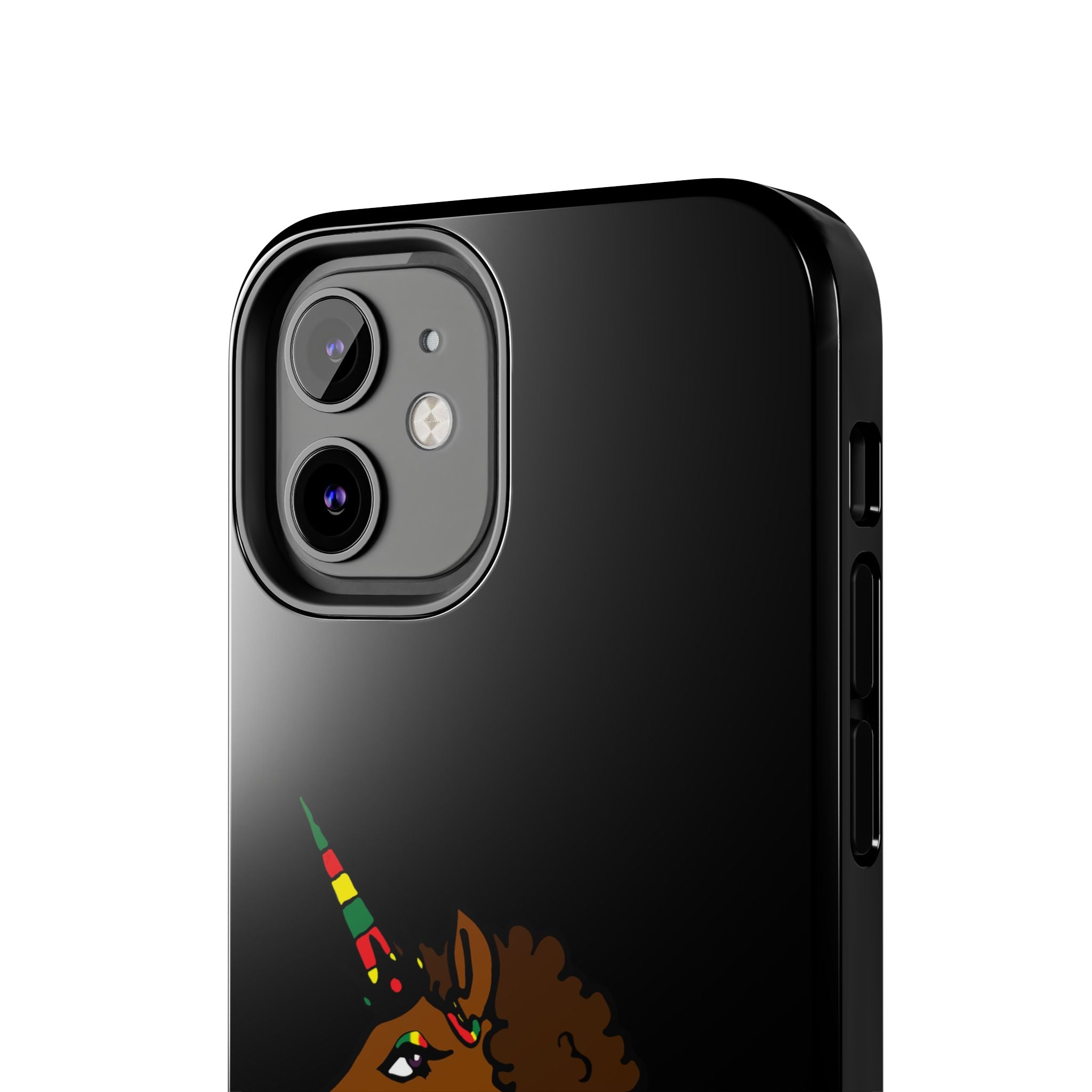 iPhone Case - Afro Unicorn Celebrate Black 365 Design