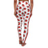 Afro Unicorn Crimson & Cream Delta Stripe High-Waisted Leggings