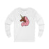 Afro Unicorn Pink & Green D9 Love Long Sleeve Tee