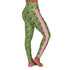 Afro Unicorn Pink & Green AKA Stripe High-Waisted Leggings