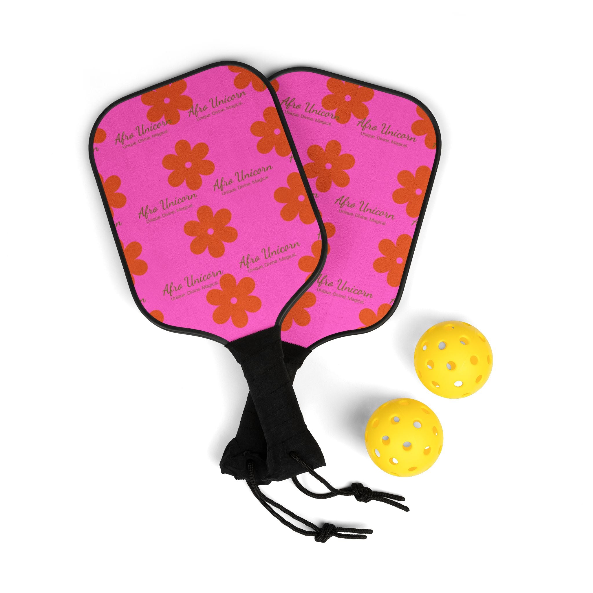 Afro Unicorn Pickleball Kit